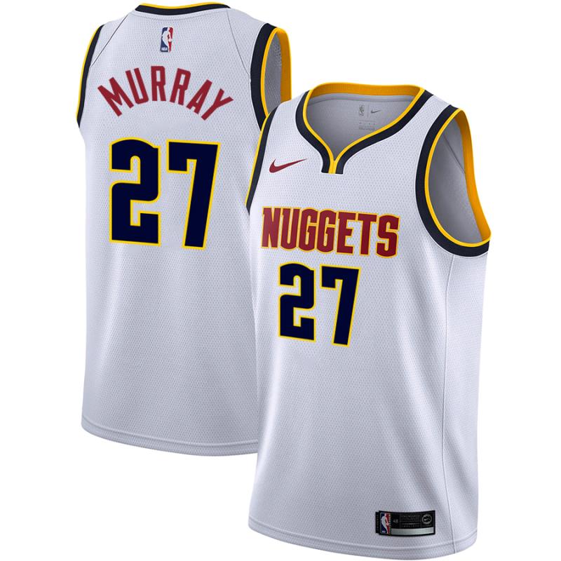 NBA Men Denver Nuggets White #27 MURRAY Jersey High Quality Name and Number Print - leoleo123123