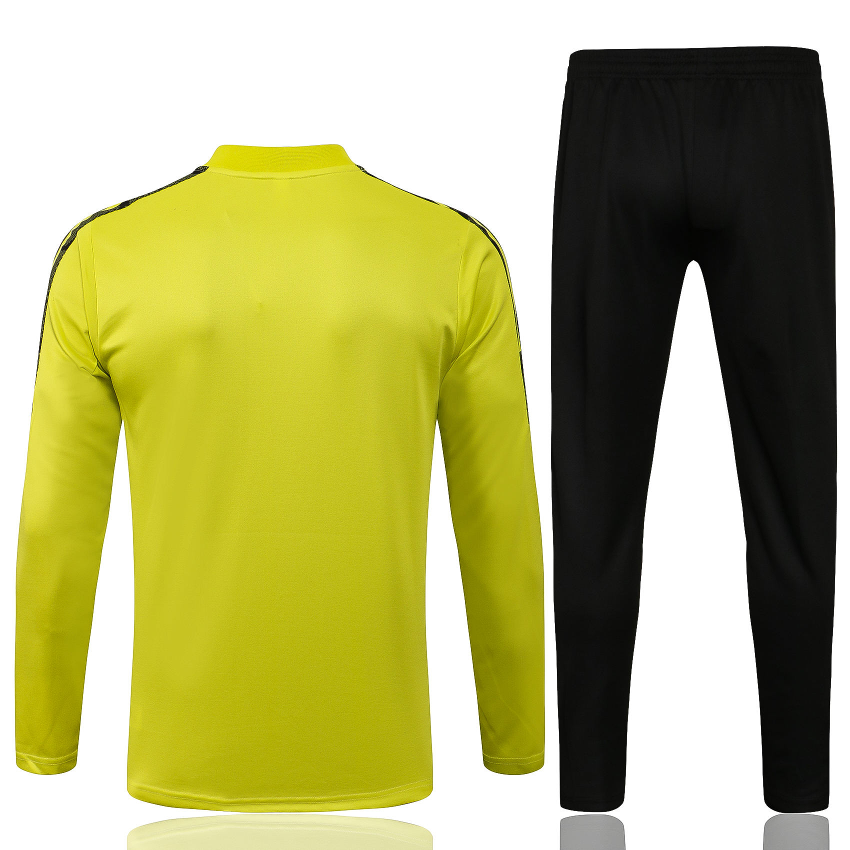 21-22 Flamengo Yellow with Zipper Sweater Tracksuit Thai Quality - leoleo123123
