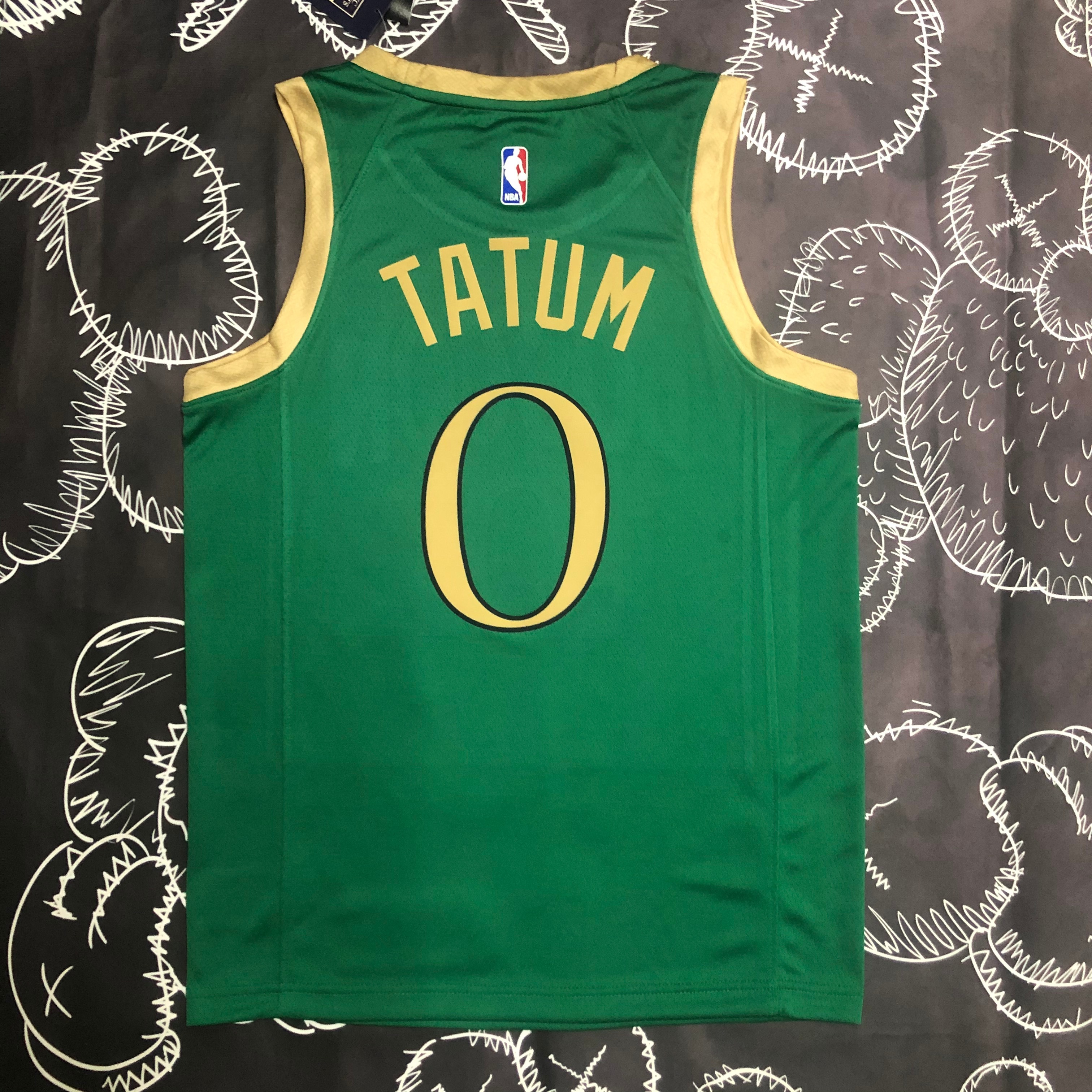 NBA Men Season 2020 Boston Celtics Green #0 TATUM Jersey High Quality Name and Number Print - leoleo123123