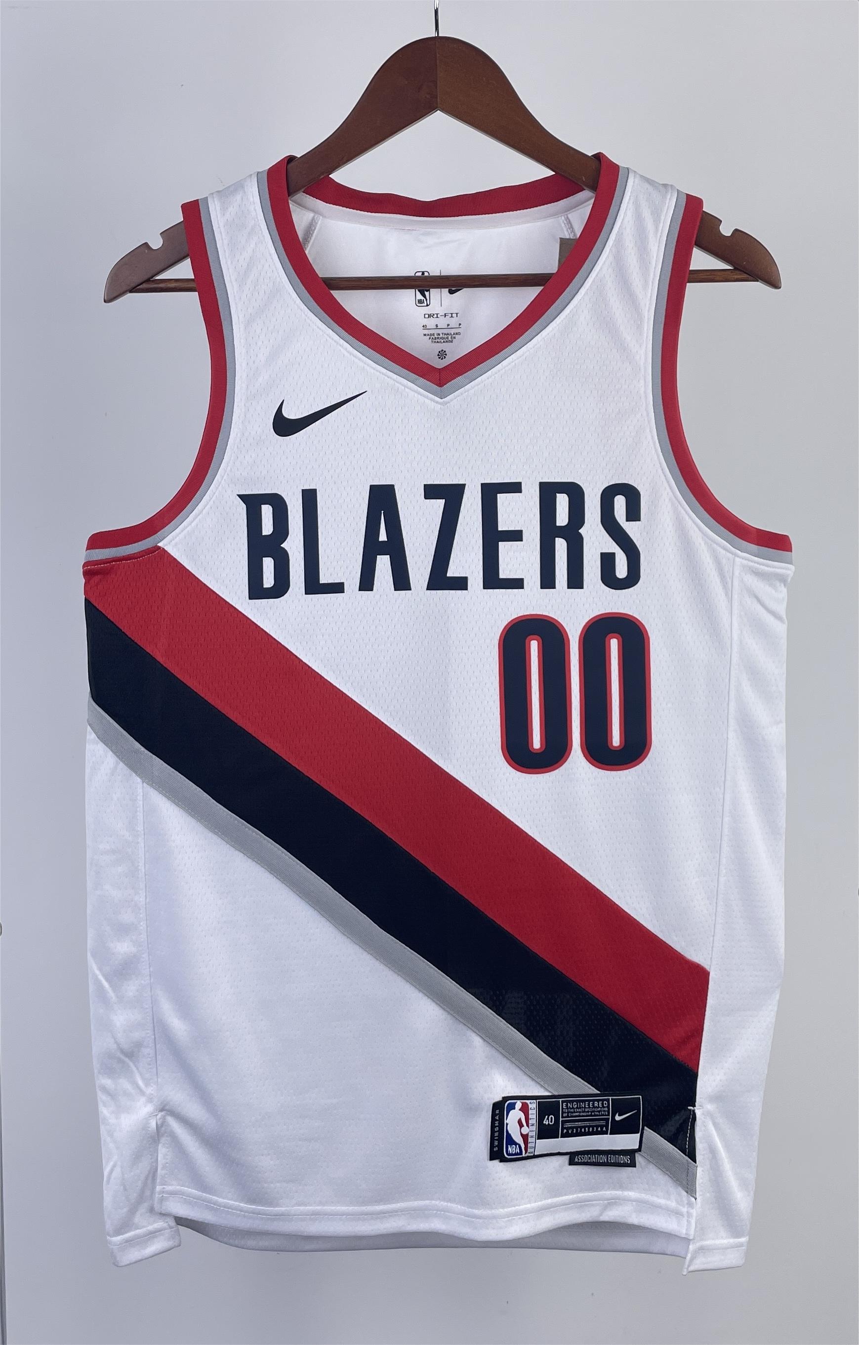 NBA 2023 Portland Trail Blazers White #00 HENDERSON Jersey High Quality Name and Number Print - leoleo123123