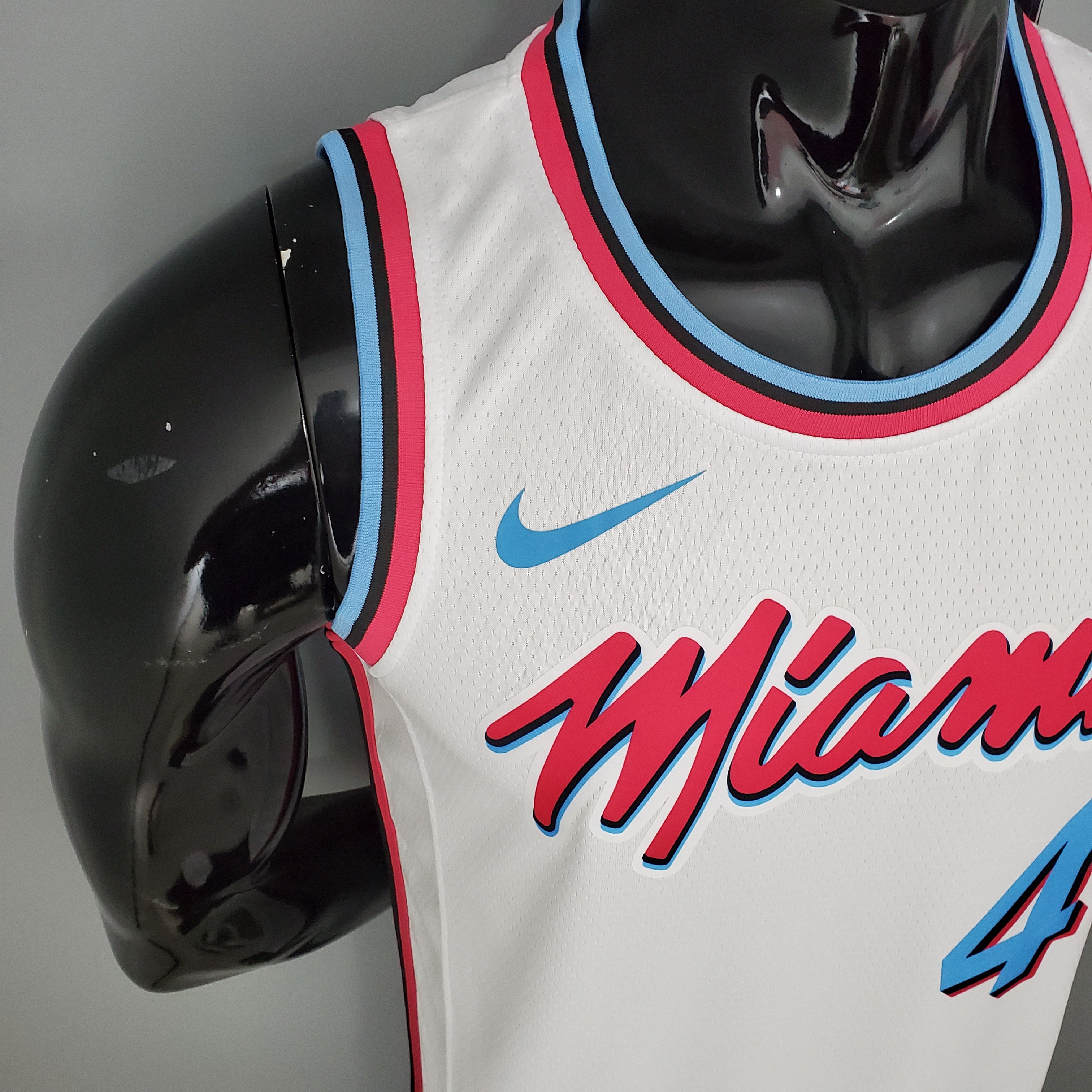 NBA Men Miami Heat White City #4 OLADIPO Jersey High Quality Name and Number Print - leoleo123123