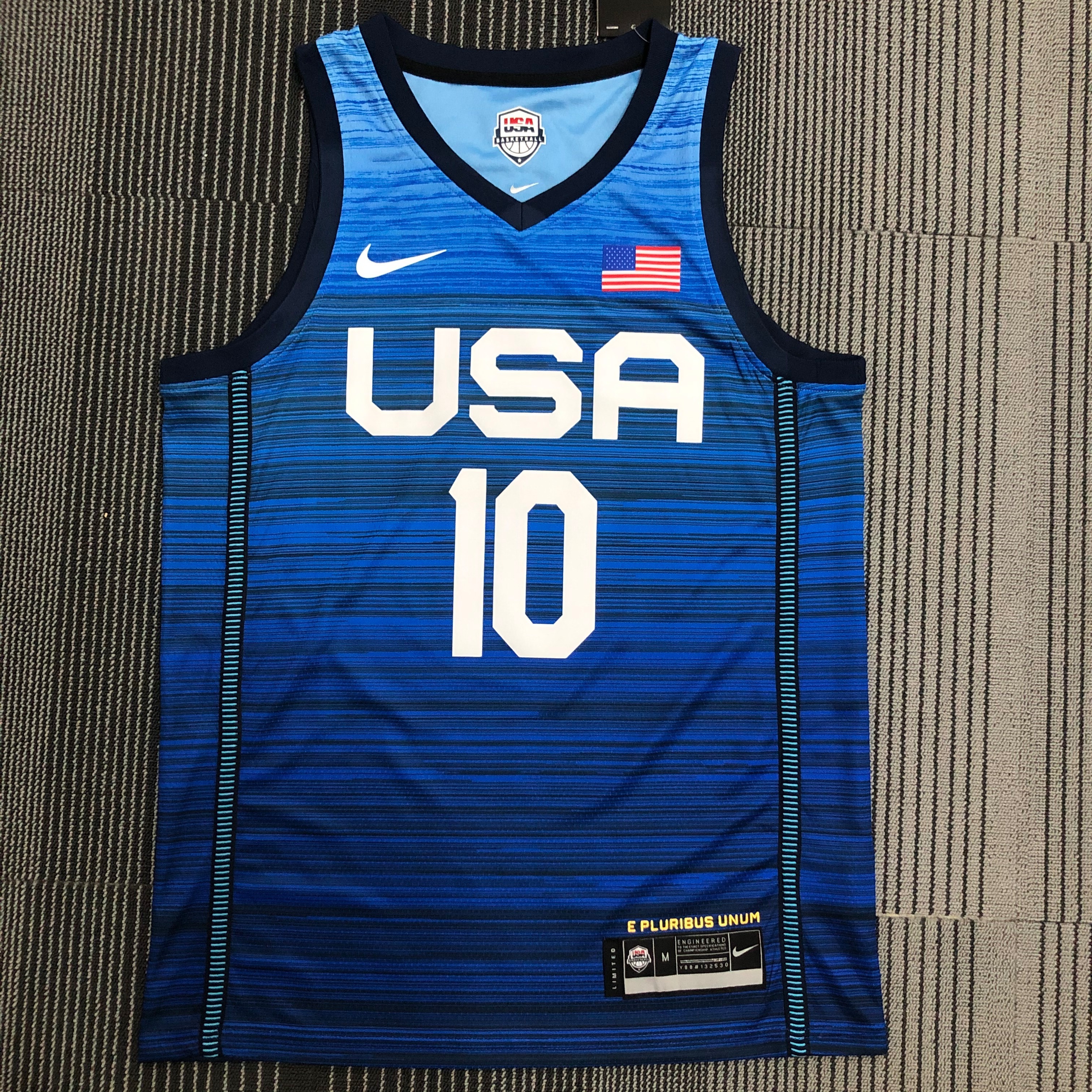 NBA Men Tokoyo Olimpics 2020 USA National Blue #10 TATUM Jersey High Quality Name and Number Print - leoleo123123
