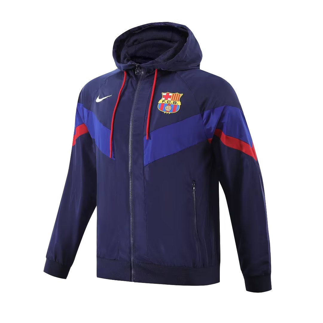 23/24 Barcelona Blue Windbreaker Jacket 1:1 Quality - leoleo123123