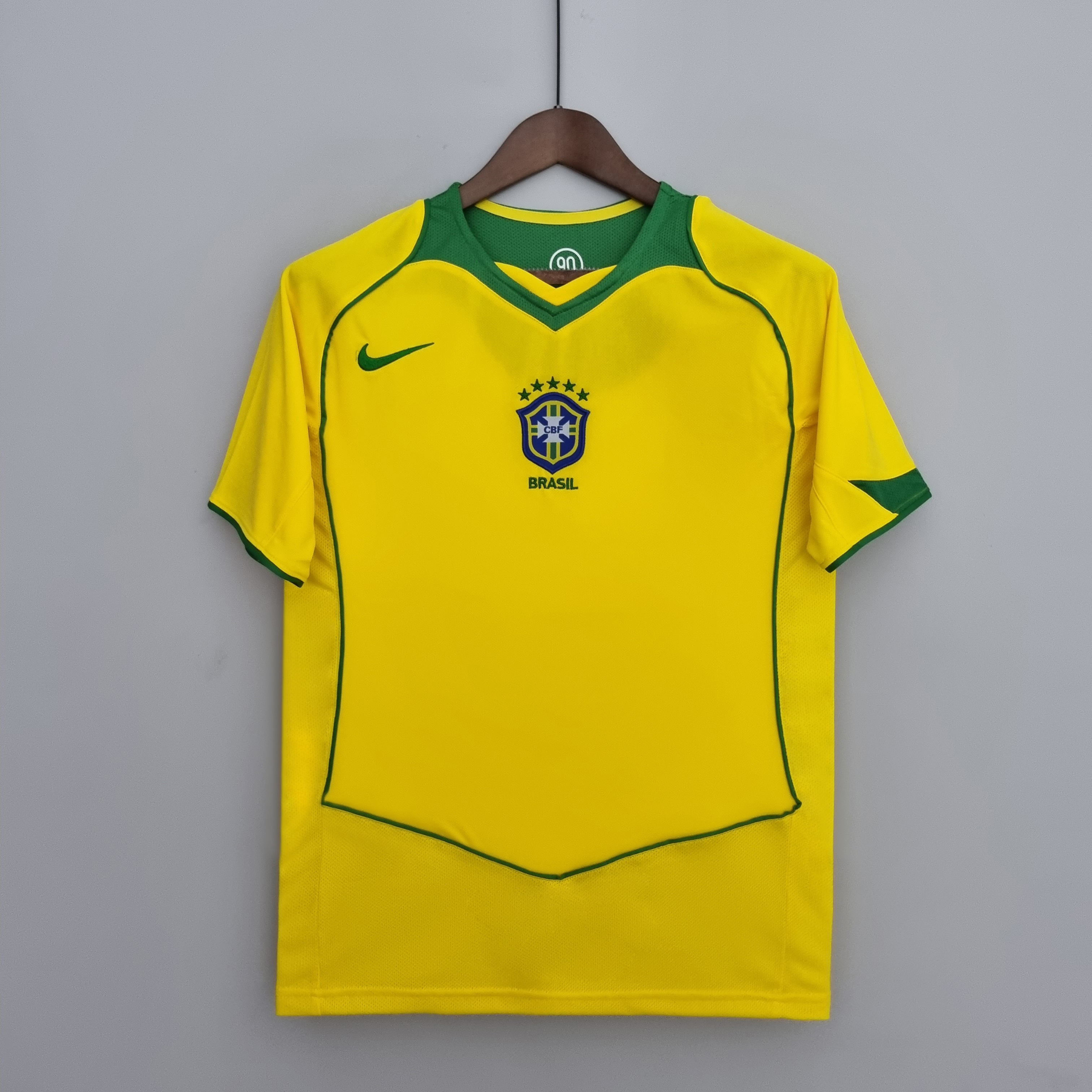 2004 Brazil Home Retro Jersey - leoleo123123