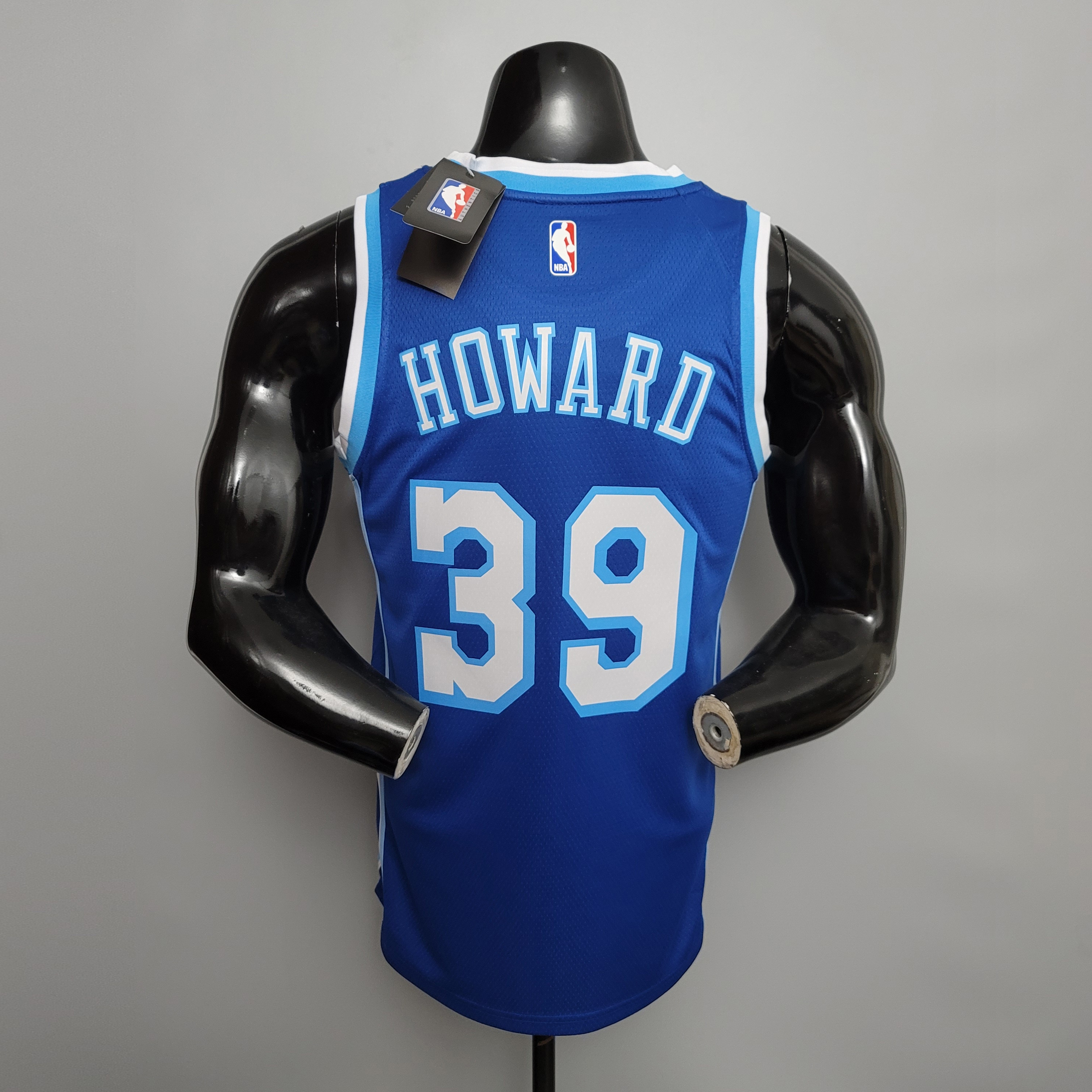 NBA Men Los Angeles Lakers Retro in Latin #39 HOWARD Blue Round Neck Jersey High Quality Name and Number Print - leoleo123123