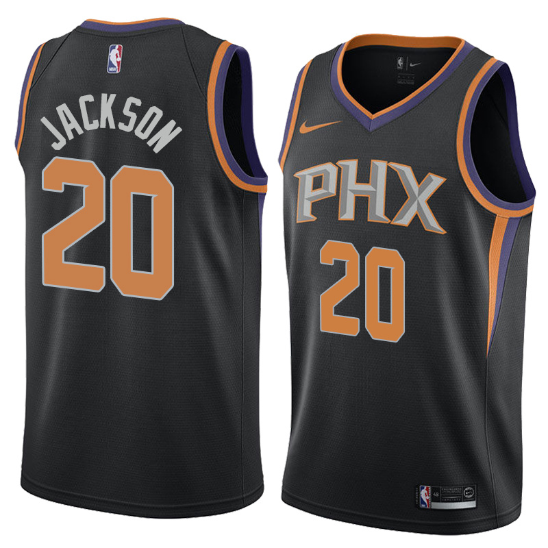NBA Men Phoenix Suns Black #20 JACKSON Jersey High Quality Name and Number Print - leoleo123123