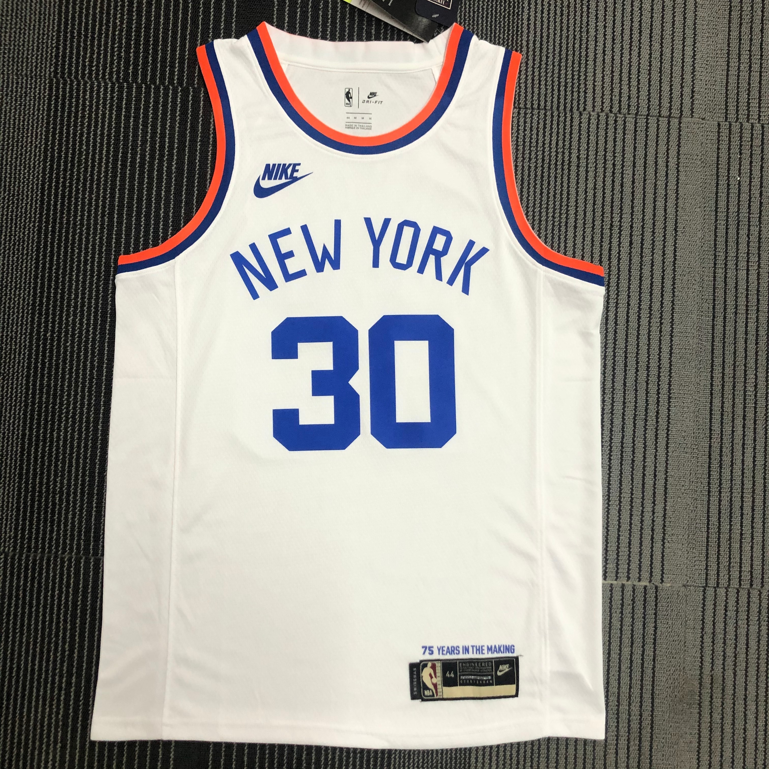 NBA 75th Anniversary Men New York Knicks White #30 RANDLE Jersey High Quality Name and Number Print - leoleo123123