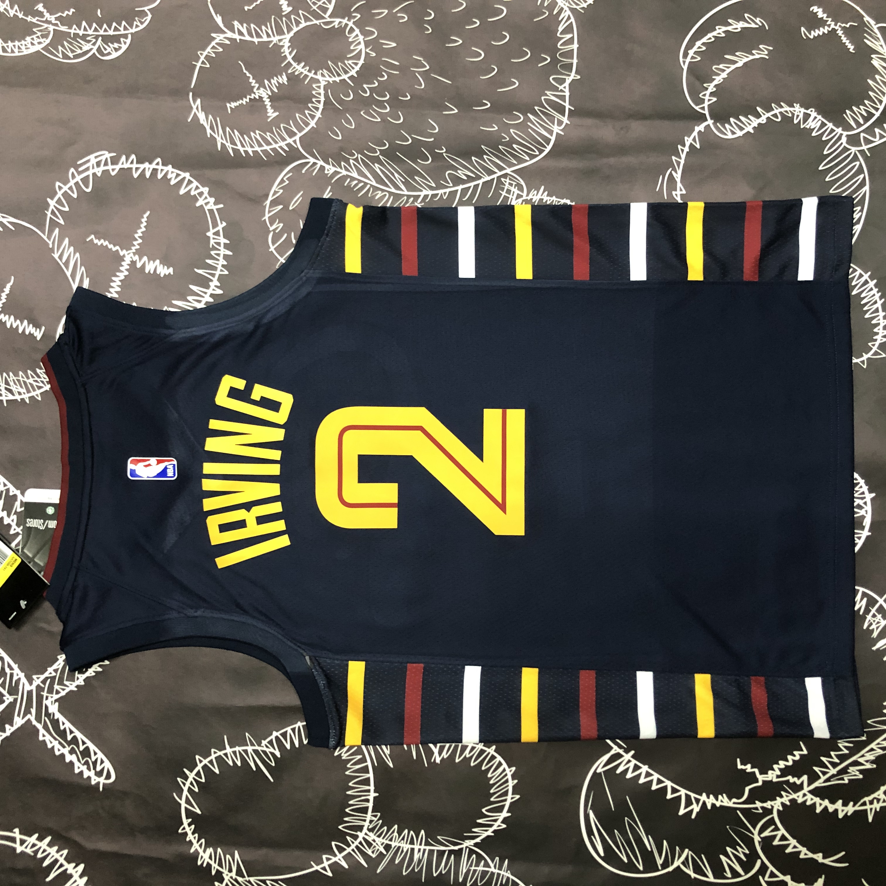 NBA Season 2022 Men Cleveland Cavaliers Black #2 IRVING Jersey High Quality Name and Number Print - leoleo123123