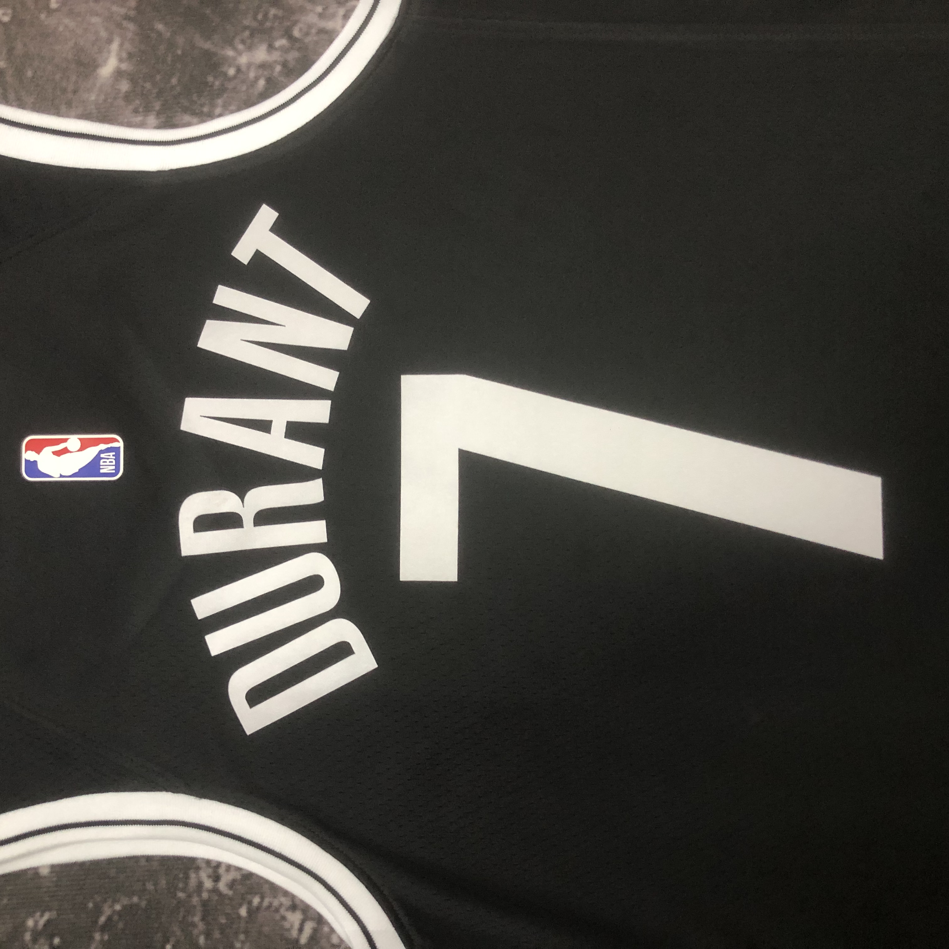 NBA Men 2023 Brooklyn Nets Black #7 DURANT Jersey High Quality Name and Number Print - leoleo123123