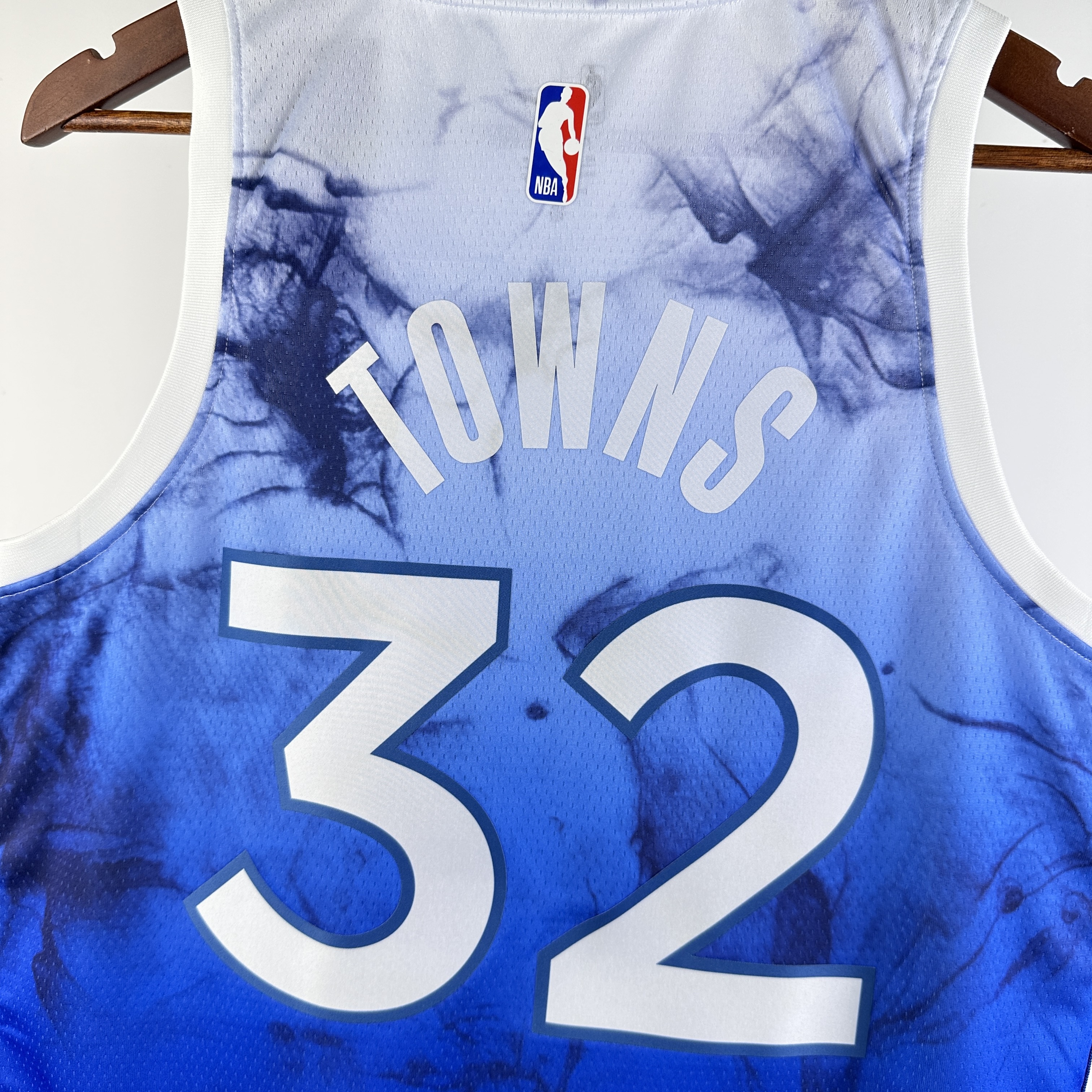 NBA Men 2024 Minnesota Timberwolves City Edition Blue #32 TOWNS Jersey High Quality Name and Number Print - leoleo123123