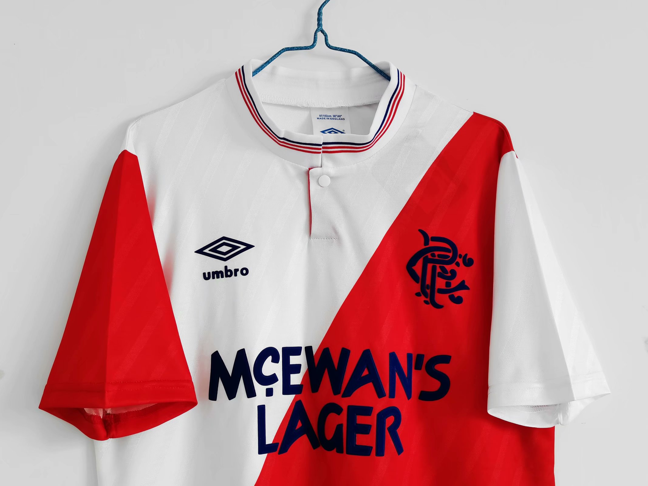 87-88 Rangers Away Retro Jersey Thai Quality - leoleo123123
