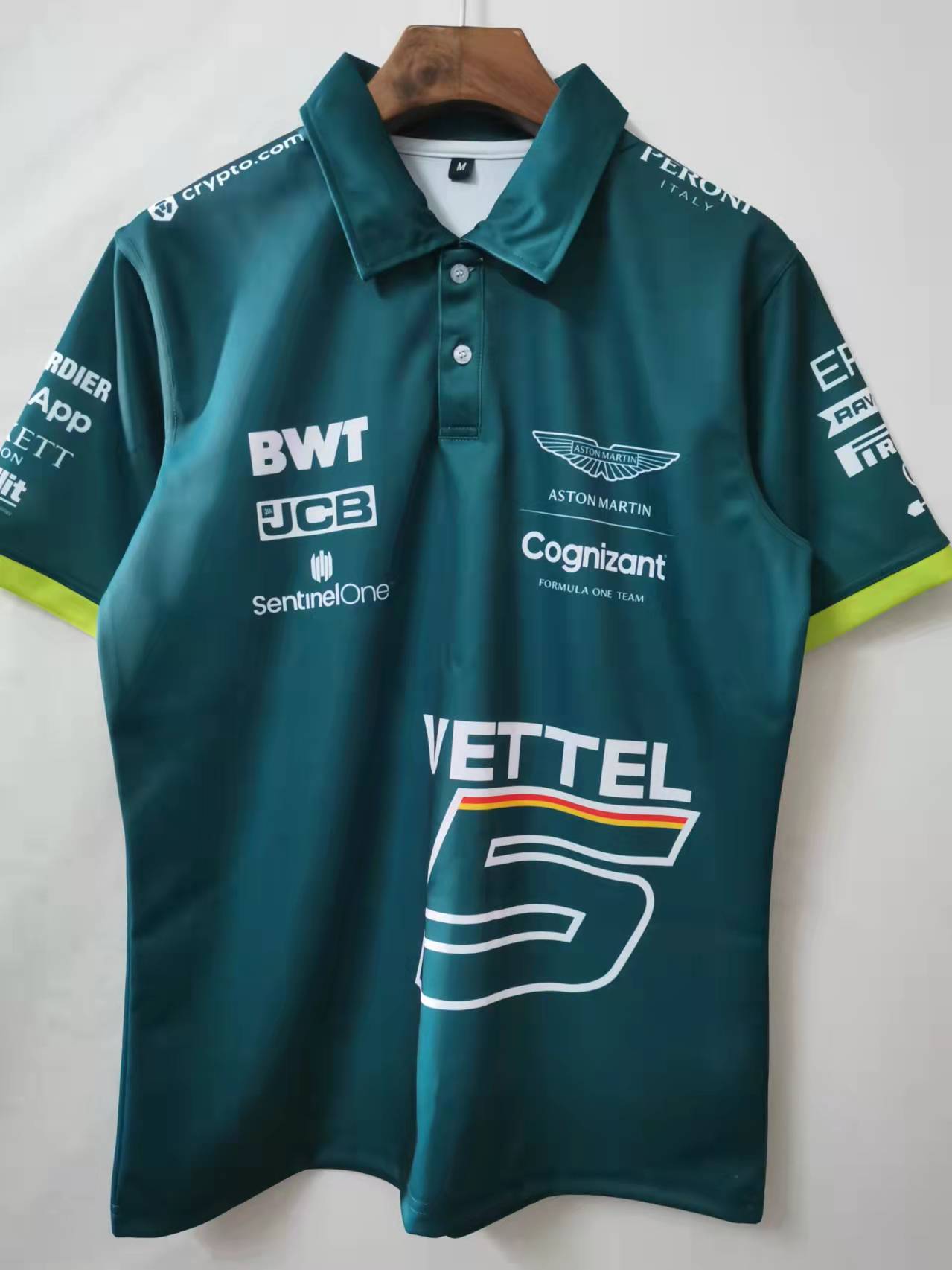2023 Aston Martin Cognizant F1 Team Polo T-Shirt - leoleo123123