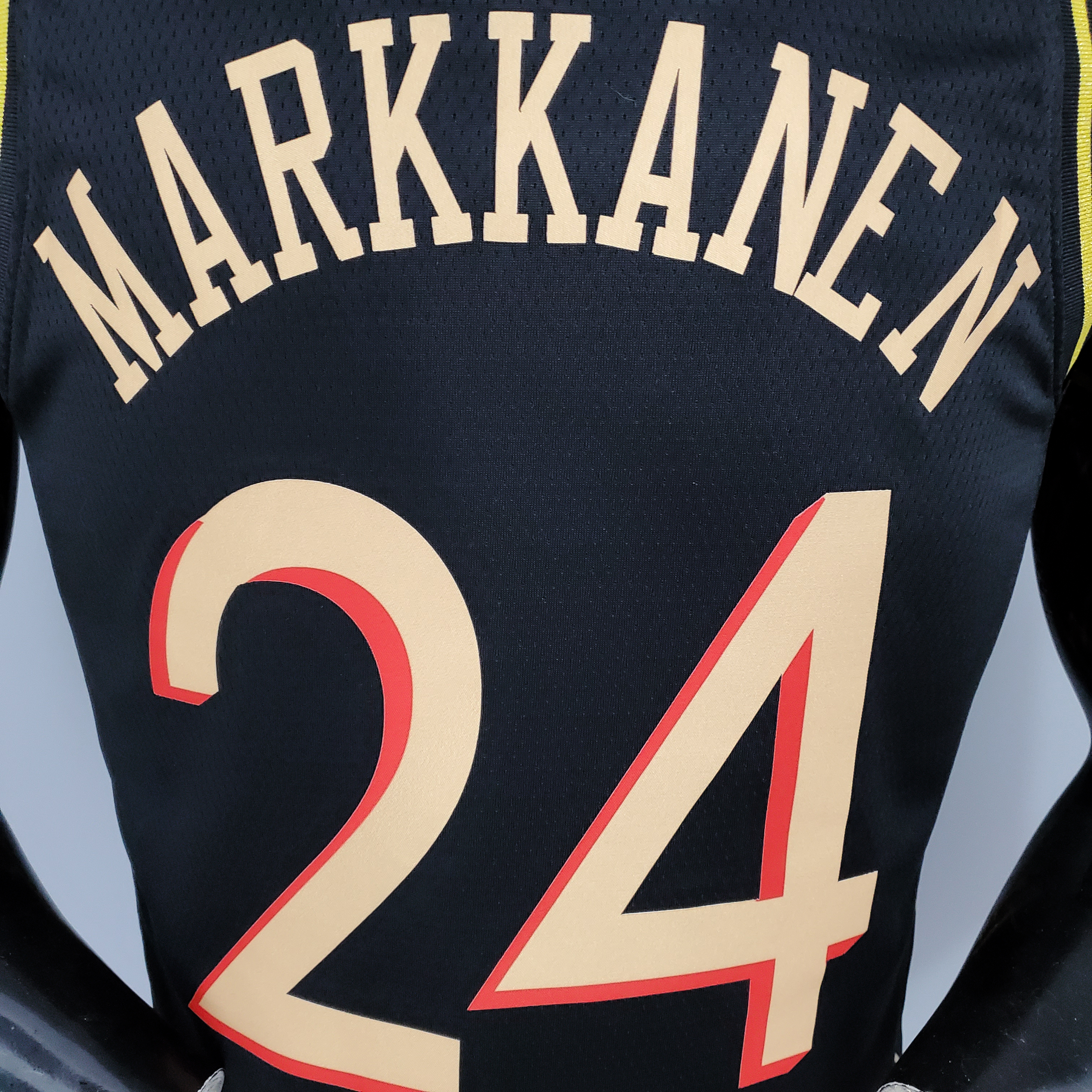 NBA Men Season 2021 Chicago Bulls Black #24 MARKKANEN Jersey High Quality Name and Number Print - leoleo123123