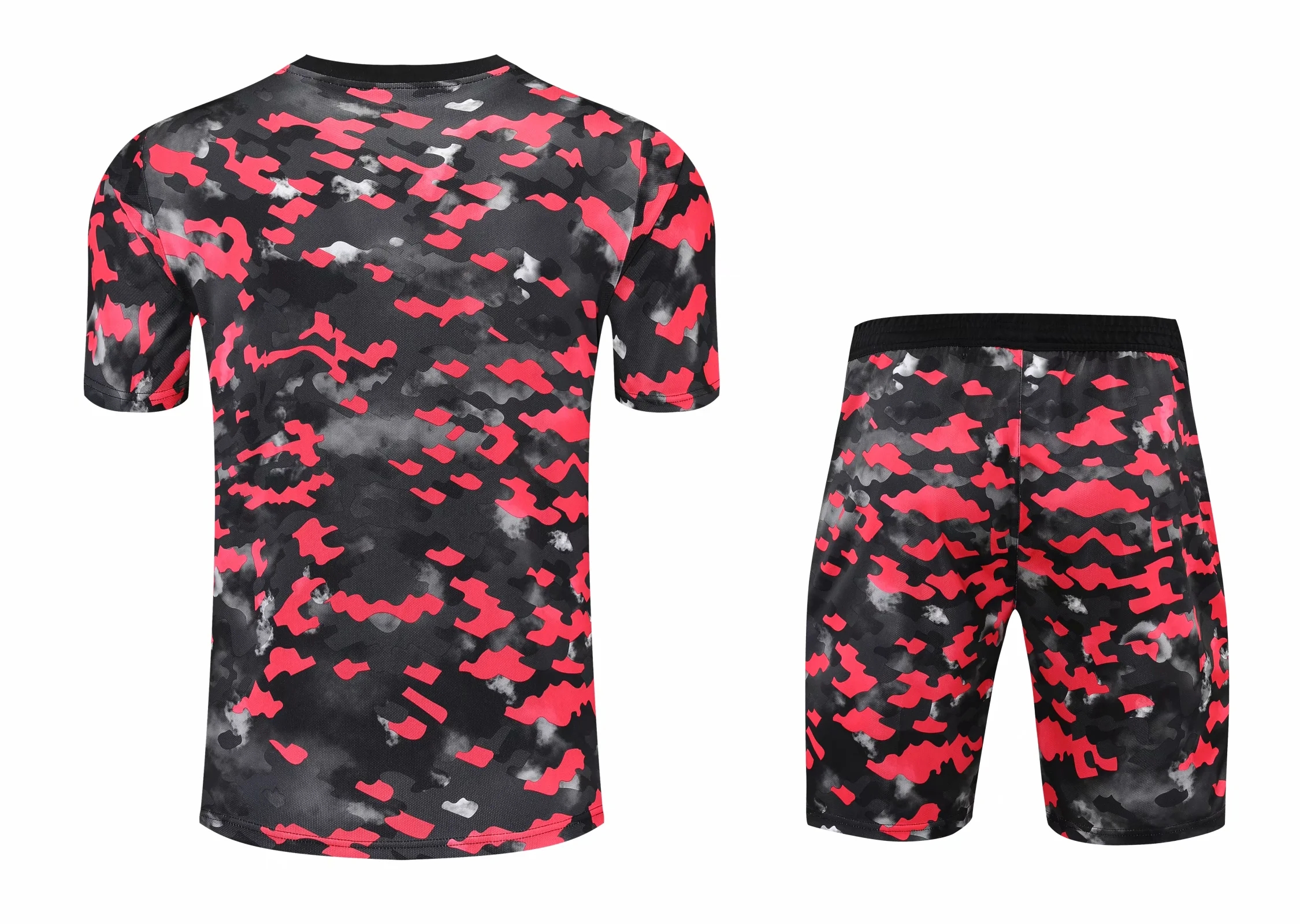 21-22 Arsenal Camouflage Training Set--Short Sleeve and Short Pant Training Tracksuit - leoleo123123