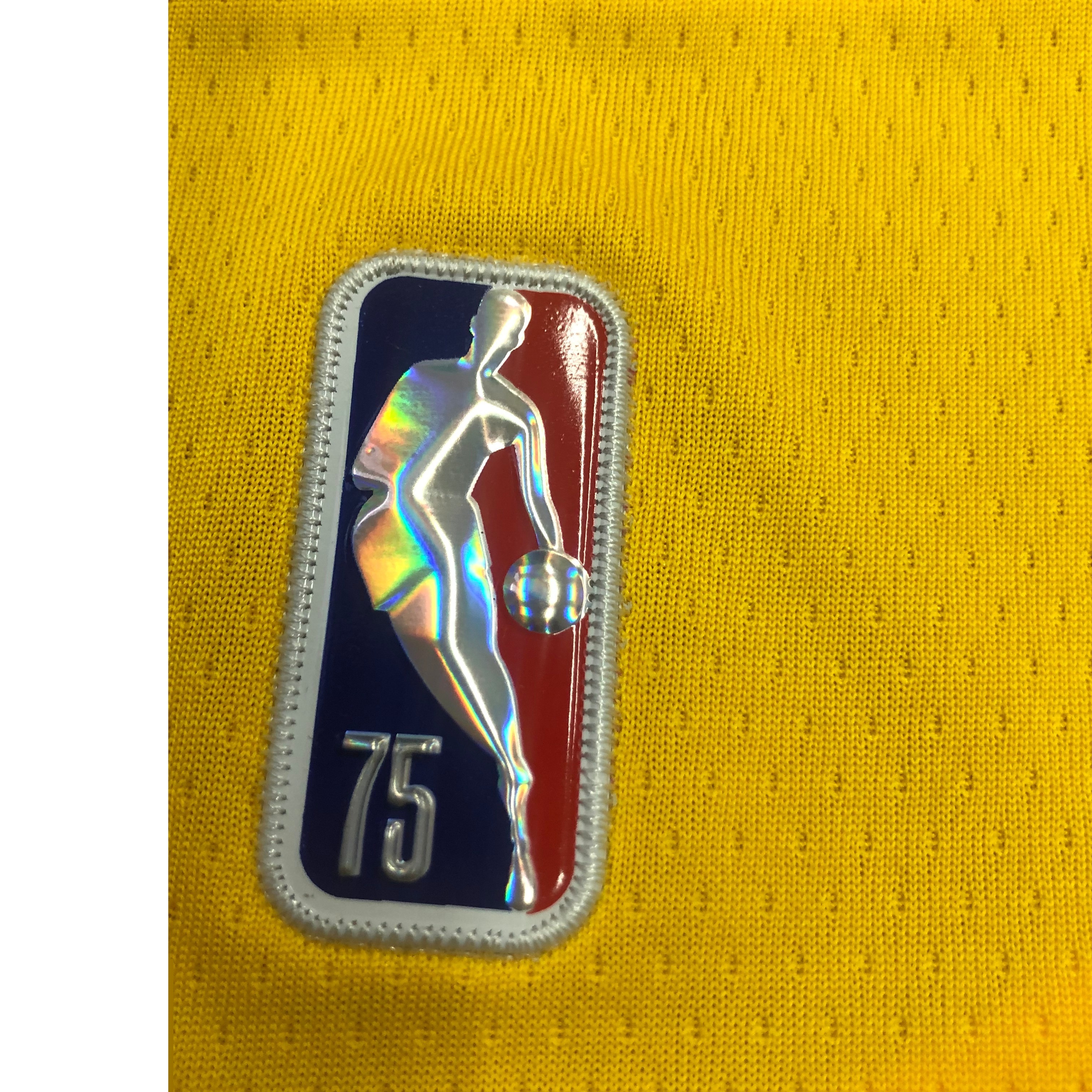 NBA 75th Anniversary Los Angeles Lakers Yellow Round Neck #0 KUZMA Jersey High Quality Name and Number Print - leoleo123123