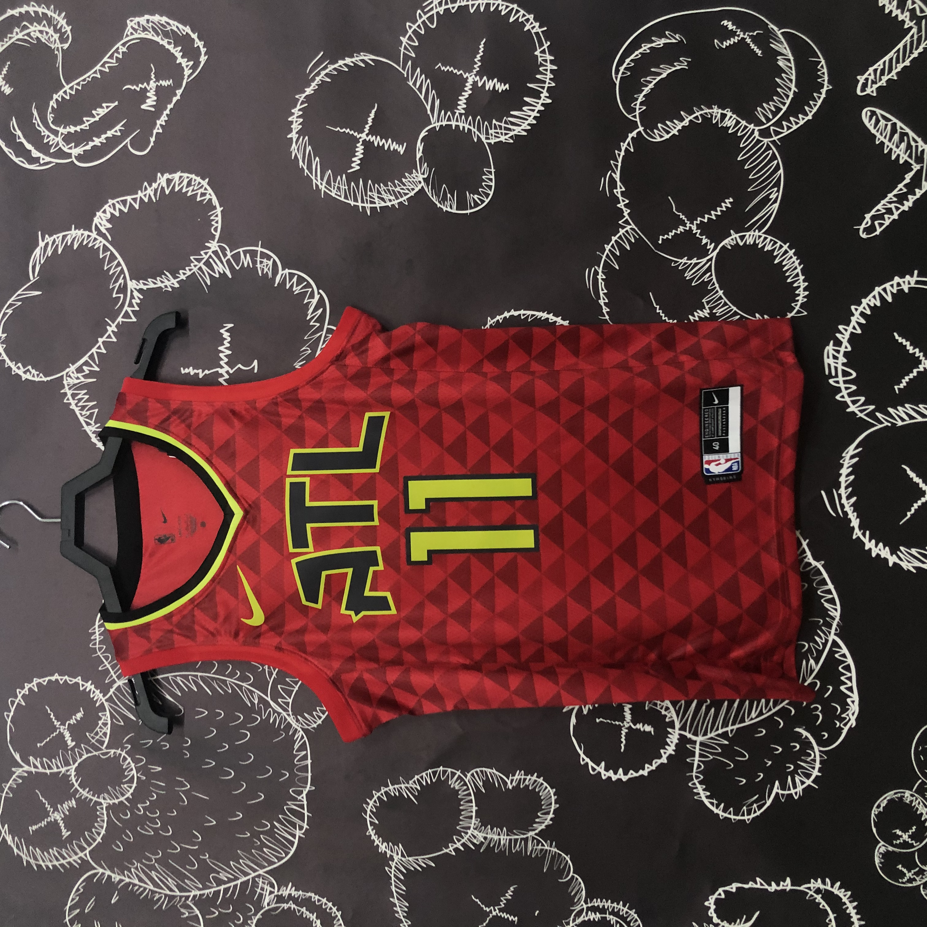 NBA Men Atlanta Hawks Red #11 YOUNG Jersey High Quality Name and Number Print - leoleo123123