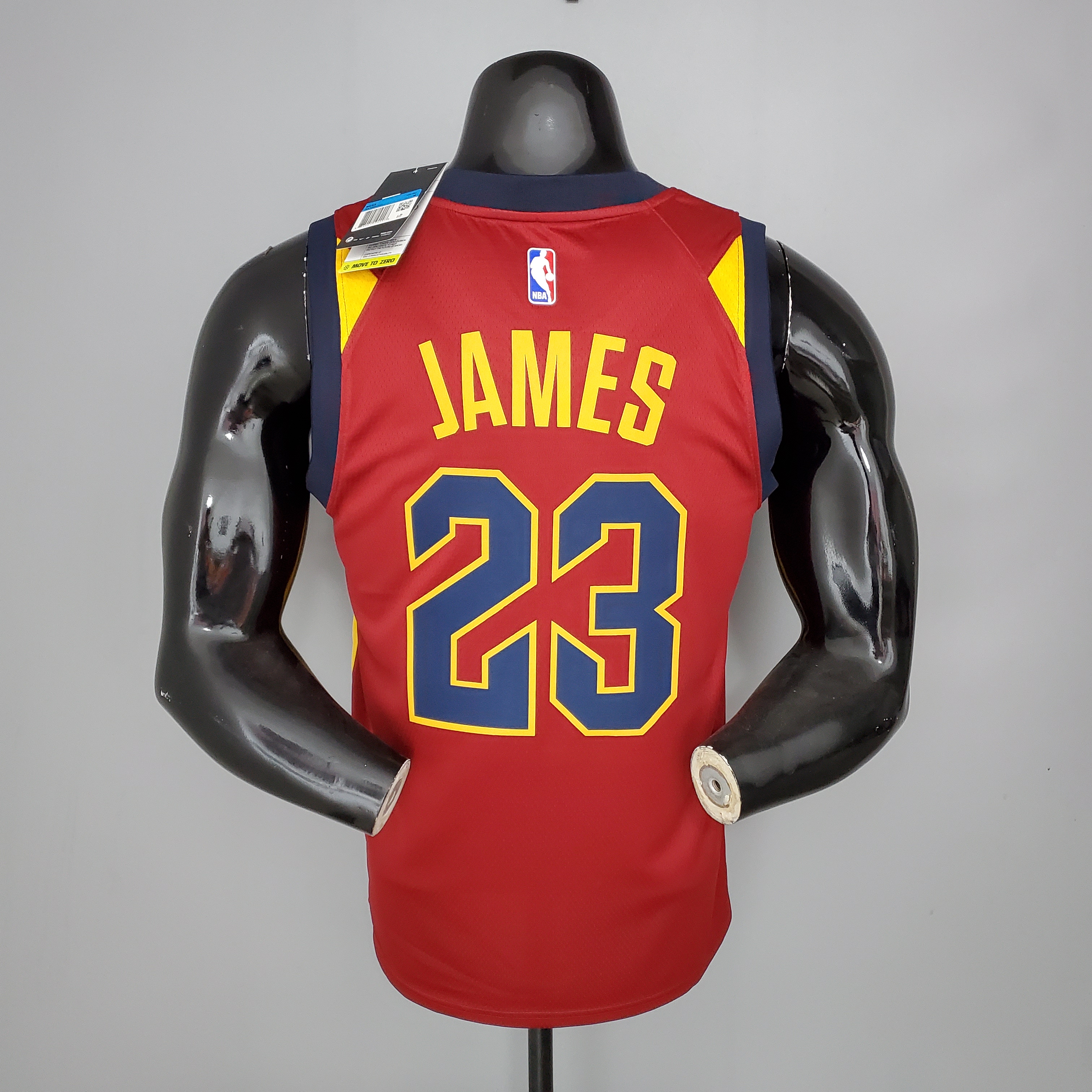 NBA Men Cleveland Cavaliers Red #23 JAMES Jersey High Quality Name and Number Print - leoleo123123