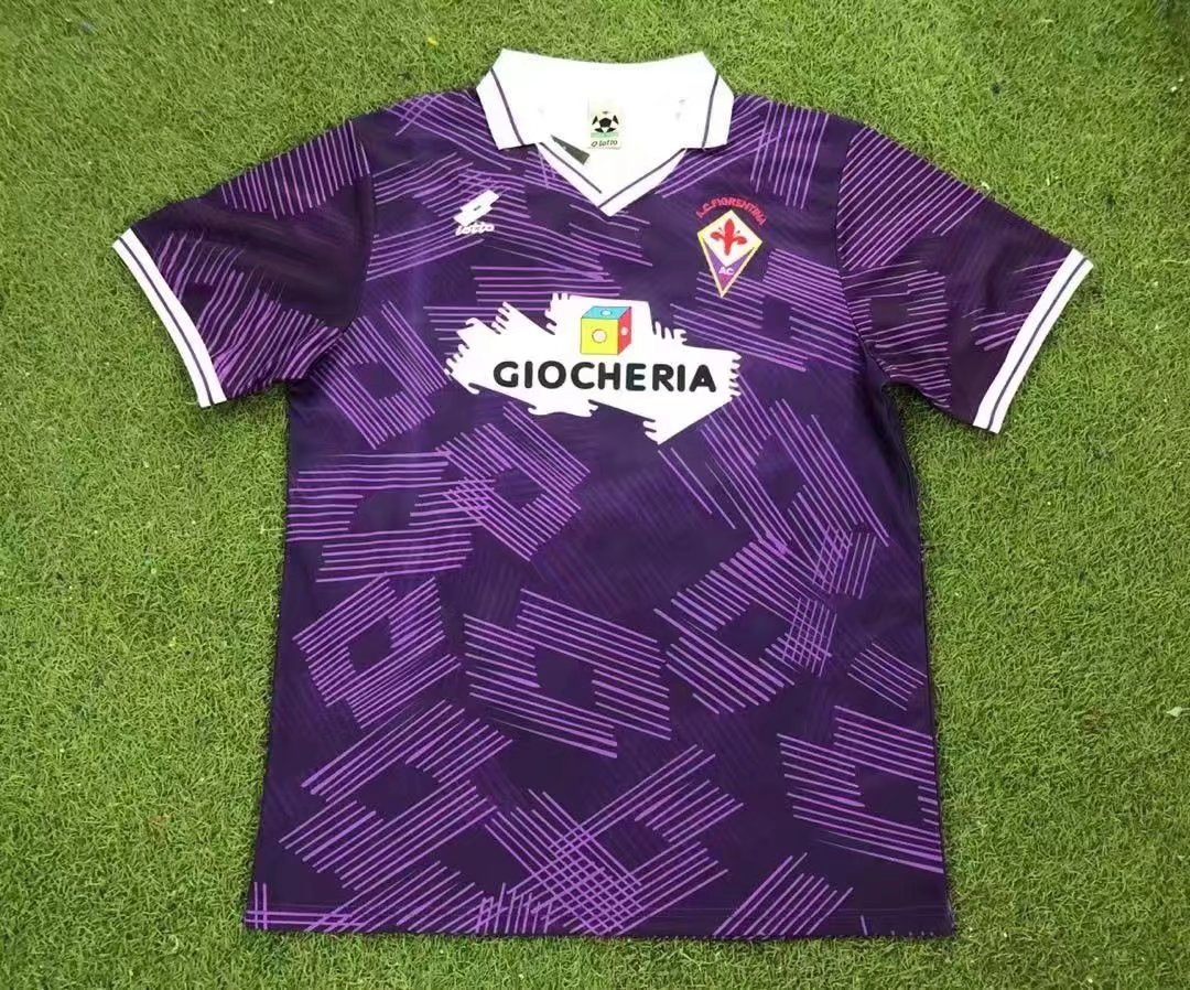 91/92 Florentine Home Retro Jersey - leoleo123123