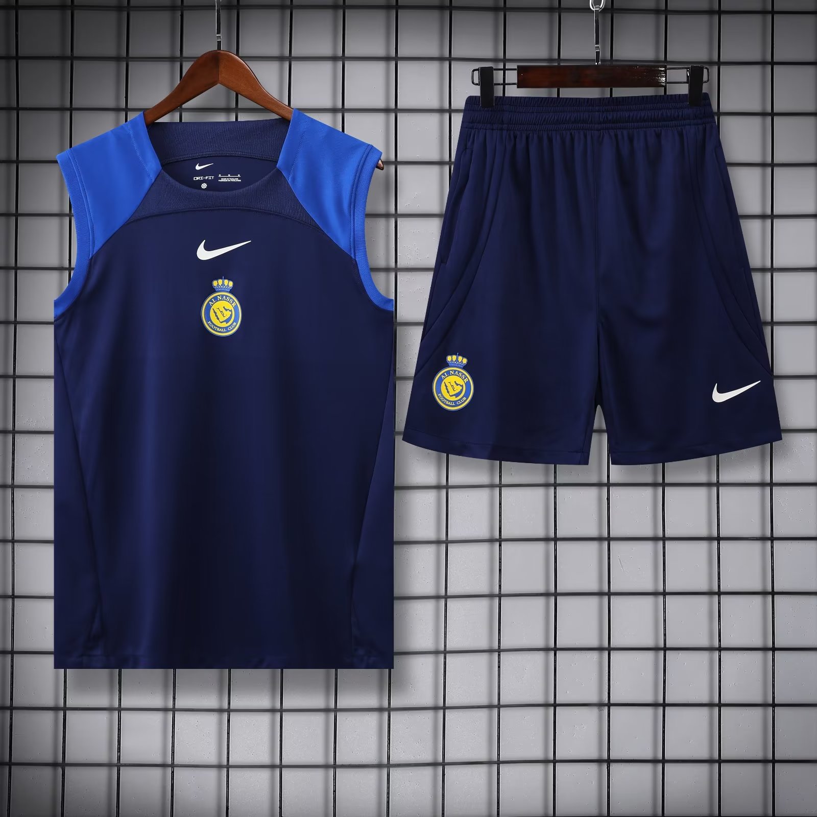 23/24 Al Nassr Blue Vest Training Tracksuit - leoleo123123