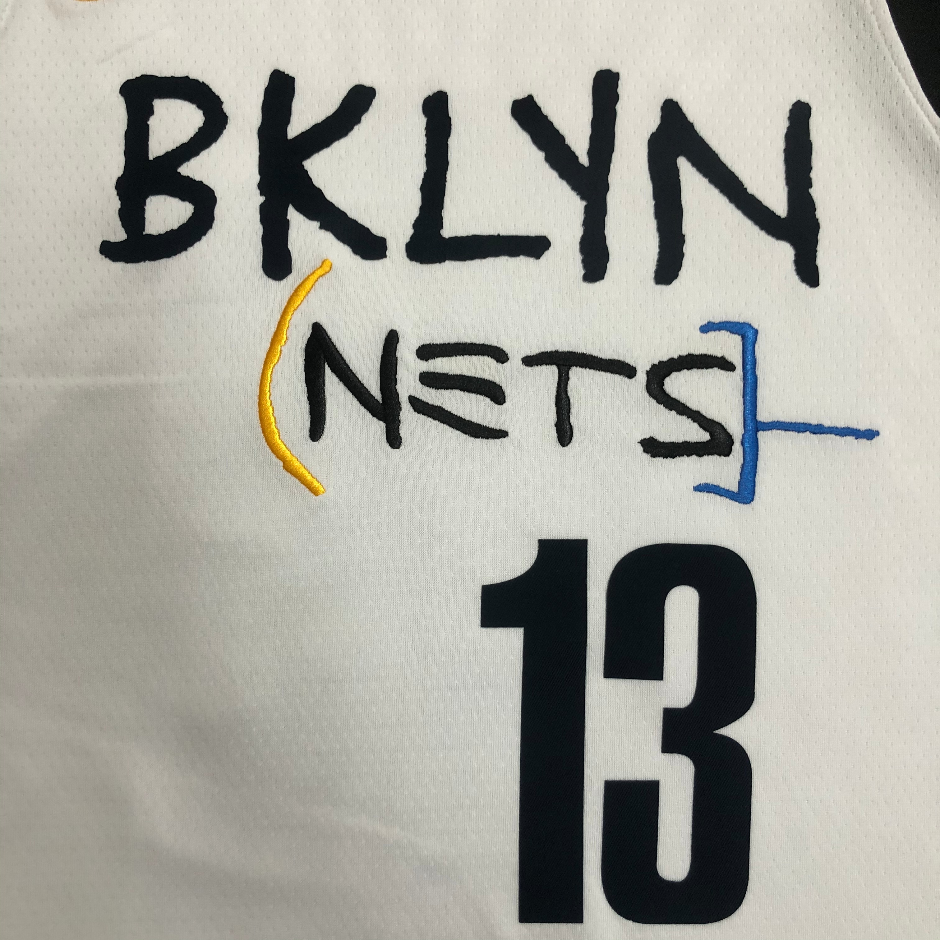 NBA Men Season 2021 Brooklyn Nets White City #13 HARDEN Jersey High Quality Name and Number Print - leoleo123123