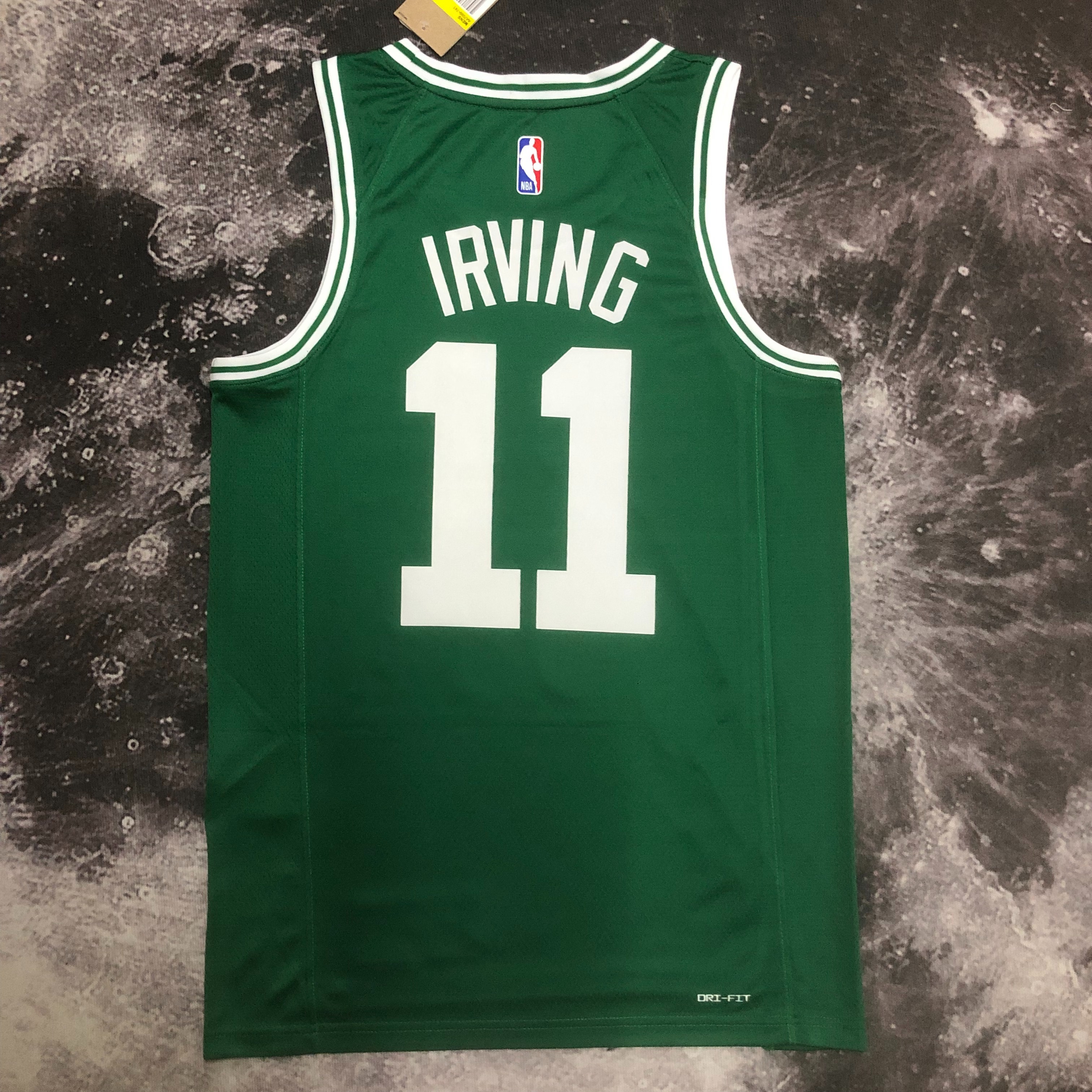NBA Men Season 2023 Boston Celtics Green #11 IRVING Jersey High Quality Name and Number Print - leoleo123123