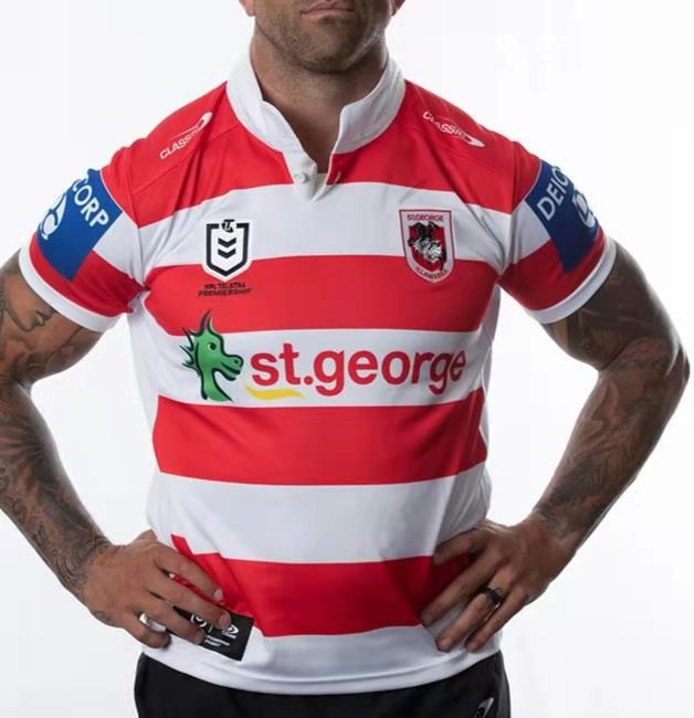 Rugby Season 2021 St. George Illawarra dragons Retro Rugby Jersey High Quality - leoleo123123