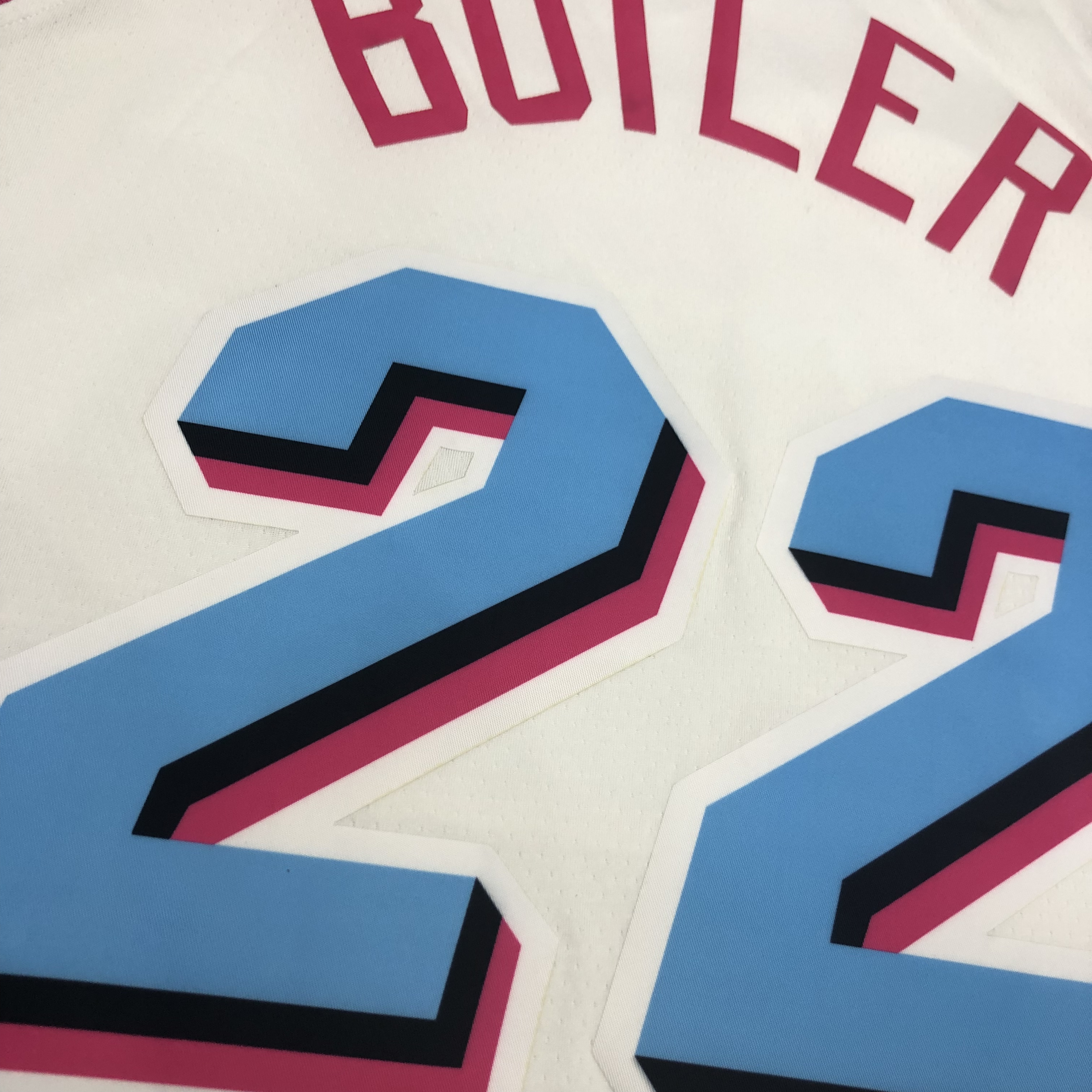 NBA Men Miami Heat White City #22 BUTLER Jersey High Quality Name and Number Print - leoleo123123