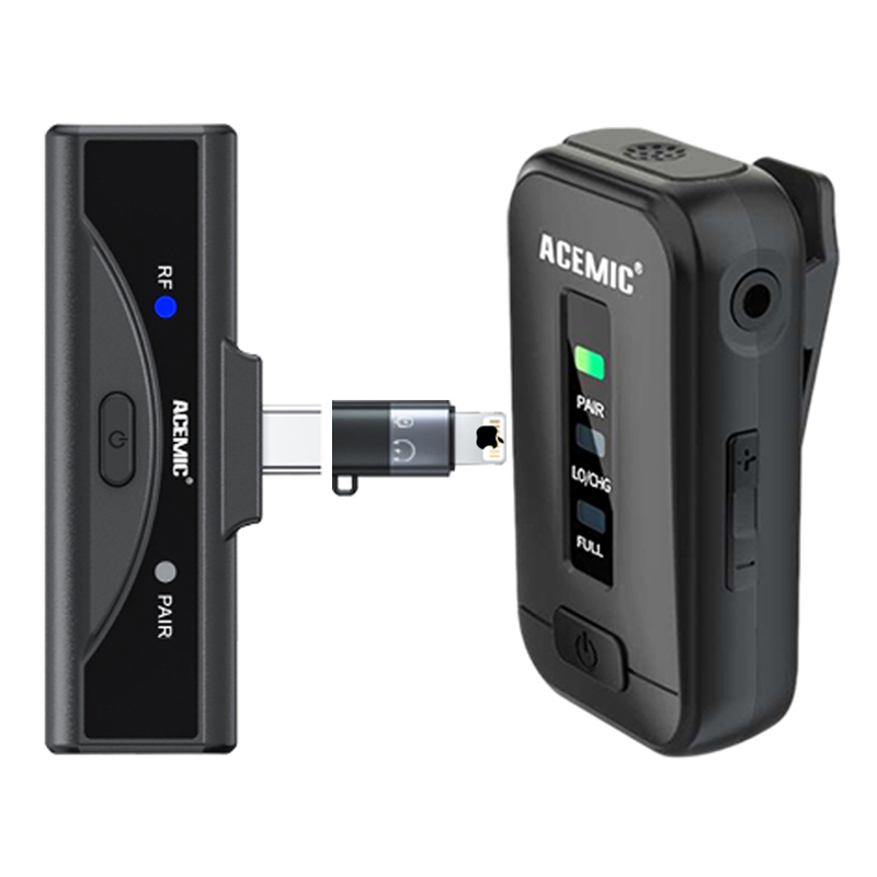Phone Microphone wireless Cell Mobile Android iPhone External Radio System Lavalier for Vlog Video Live Broadcast Stream Record - leoleo123123