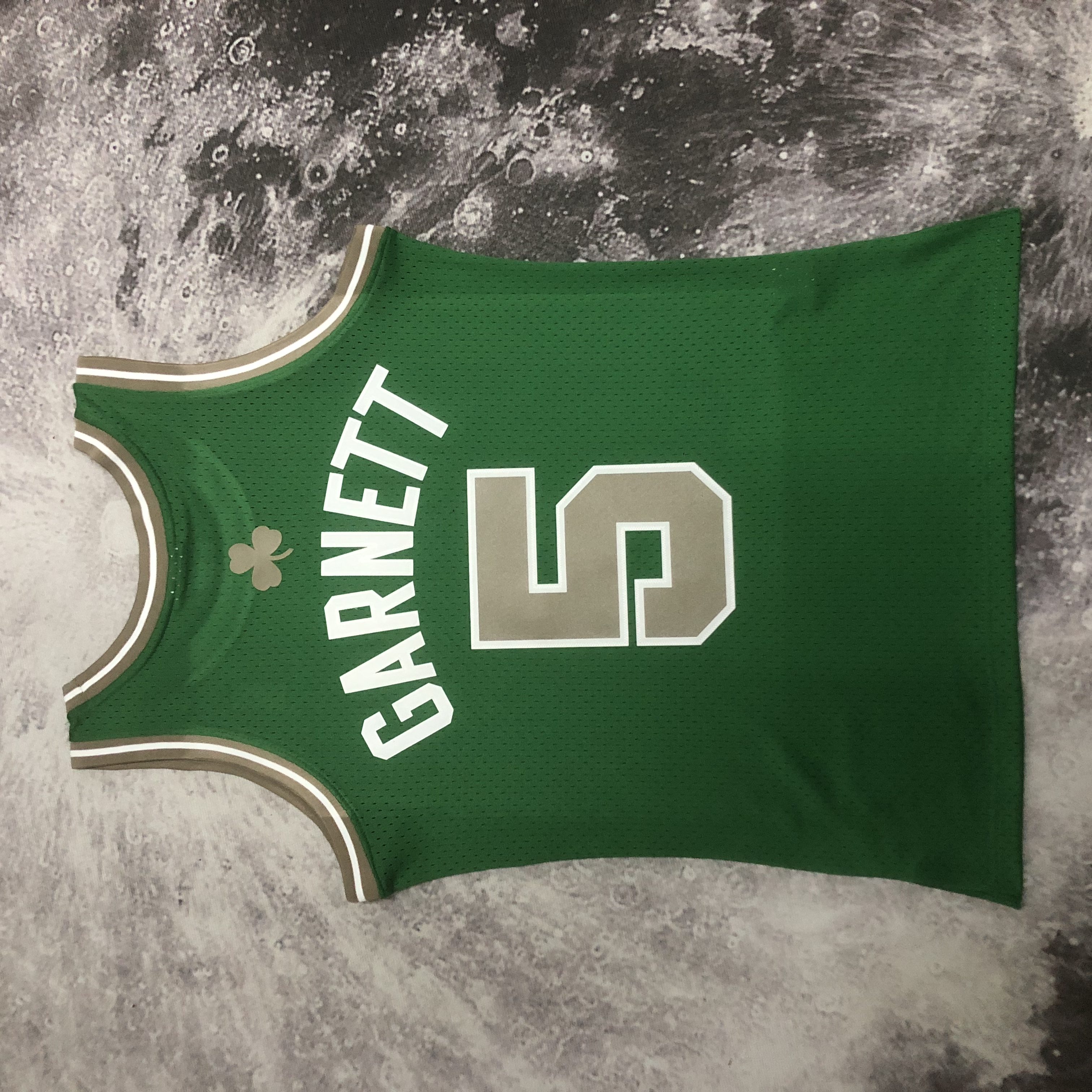 NBA Men Season 07-08 Boston Celtics Retro Green #5 GARNETT Jersey High Quality Name and Number Print - leoleo123123