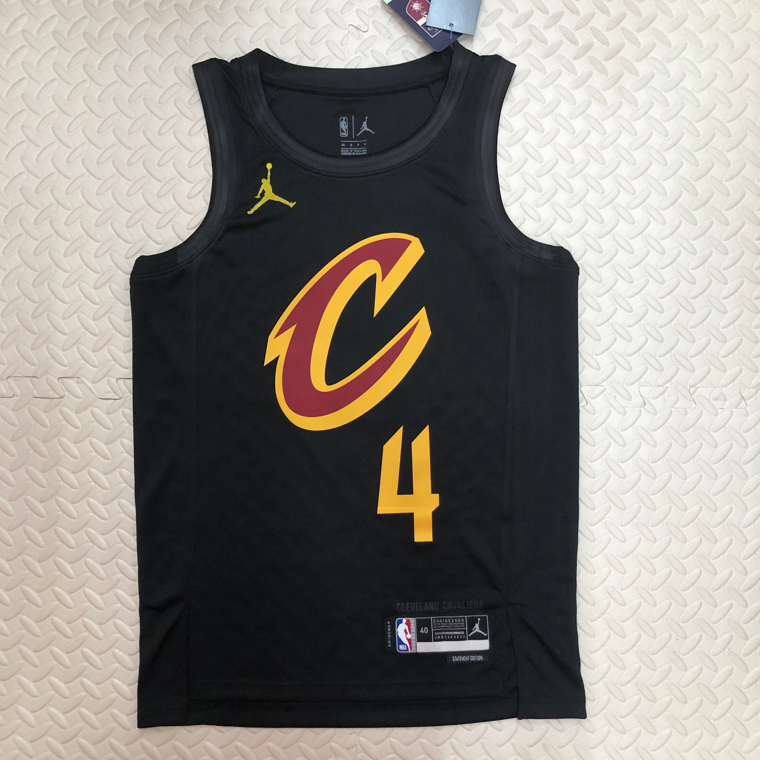 NBA Season 2023 Men Cleveland Cavaliers Black with Jordan Logo #4 MOBLEY Jersey High Quality Name and Number Print - leoleo123123