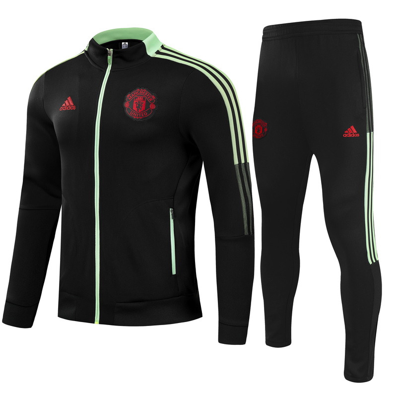 21/22 Manchester United Black Jacket Tracksuit Thai Quality - leoleo123123