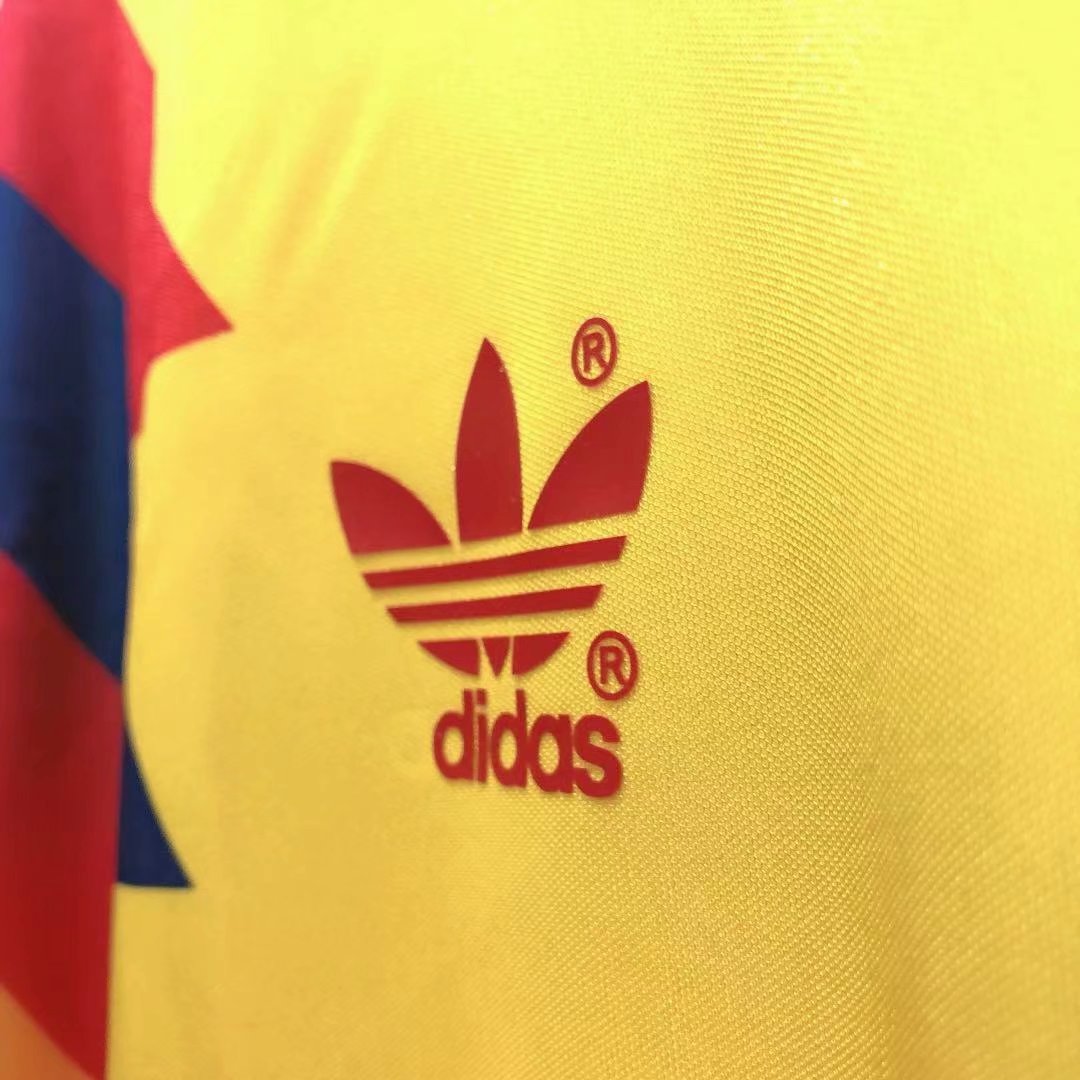 1990 Colombia Home Retro Jersey Fans Version - leoleo123123