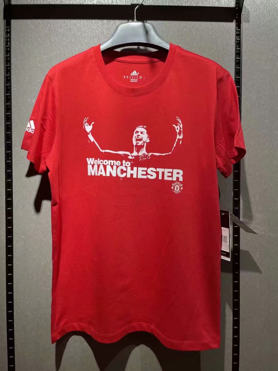 Manchester United Ronaldo Cotton T-shirt Red Color - leoleo123123