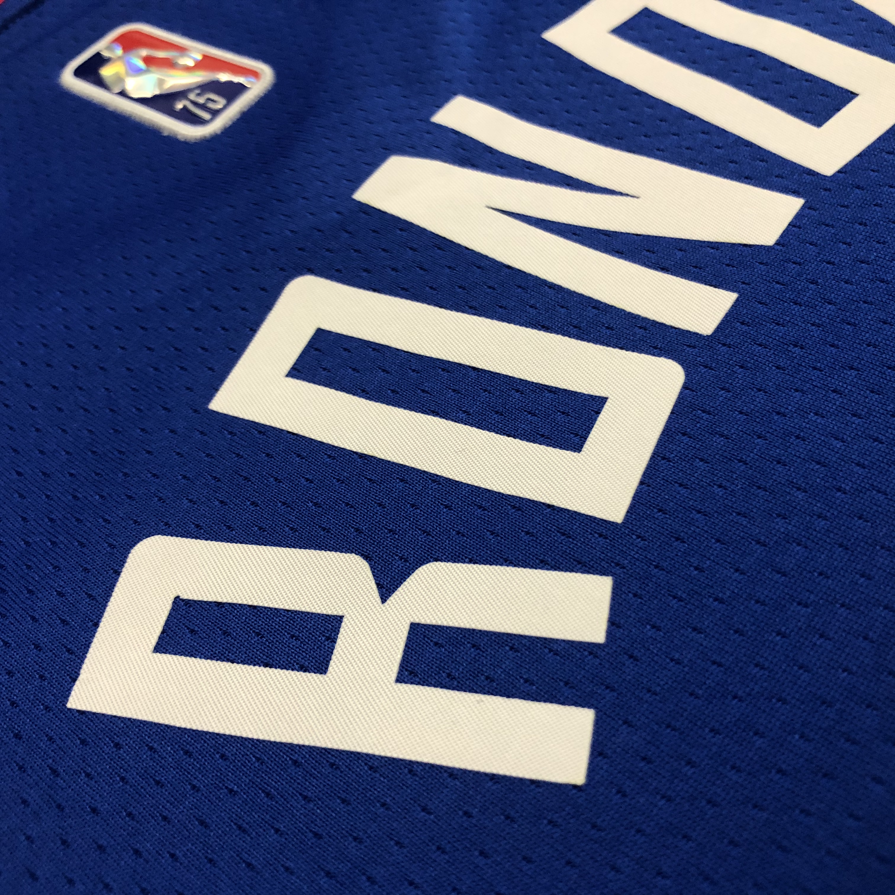 NBA Men 75th Anniversary Los Angeles Clippers Blue #4 RONDO Jersey High Quality Name and Number Print - leoleo123123