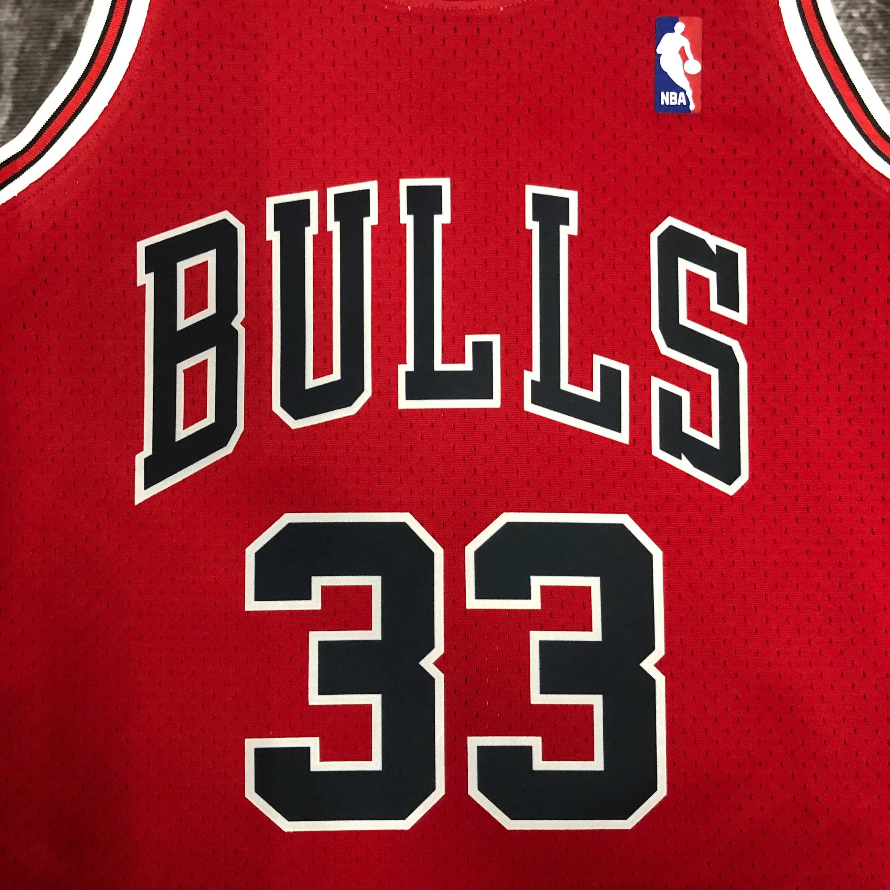 NBA Men Season 1998 Retro Chicago Bulls Red #33 PIPPEN Jersey High Quality Name and Number Print - leoleo123123