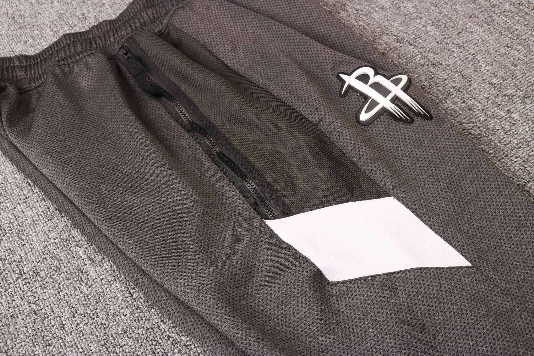 NBA Houston Rockets Dark Grey with Cap Jacket Tracksuit High Quality - leoleo123123