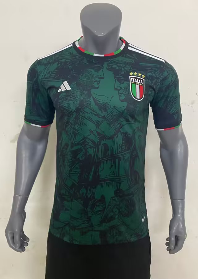 23/24 Italy Green Soccer Jersey Fans Version 1:1 Quality - leoleo123123