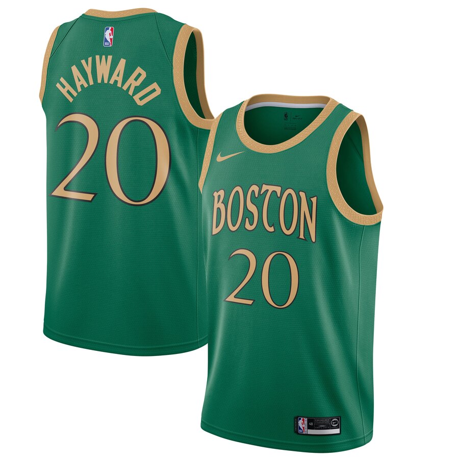 NBA Boston Celtics Green New City19-20 #20 HAYWARD Jersey High Quality Name and Number Print - leoleo123123