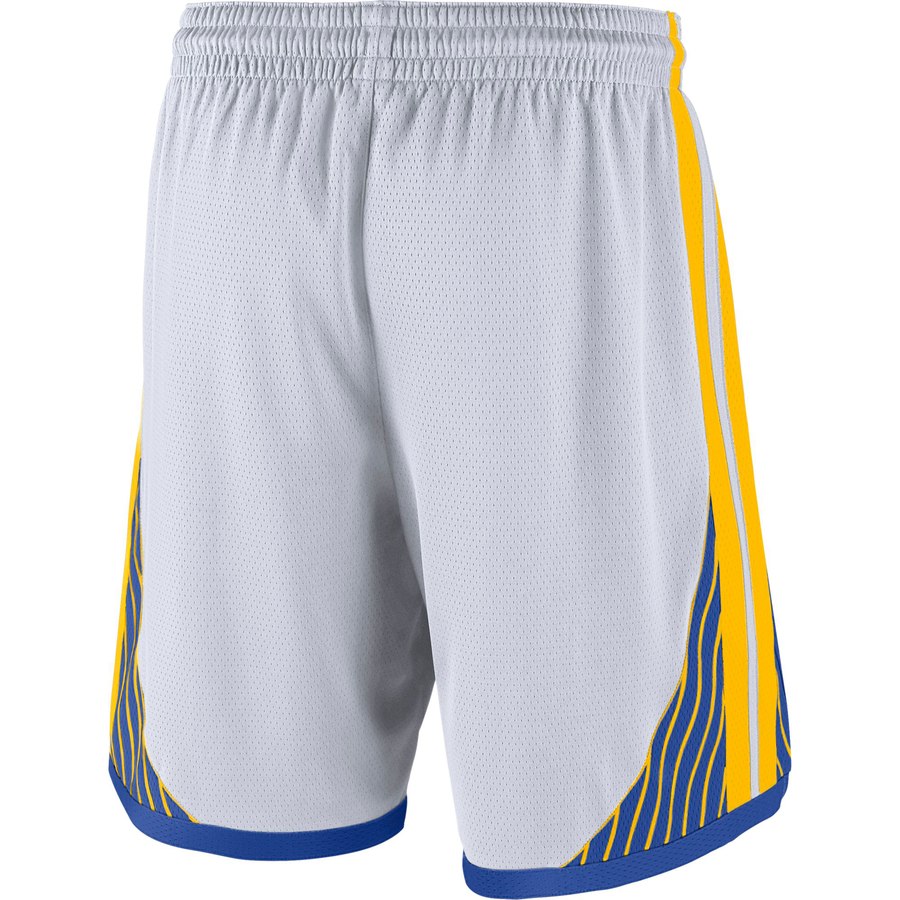 NBA Men Golden State Warriors White Pant High Quality Name and Number Print - leoleo123123