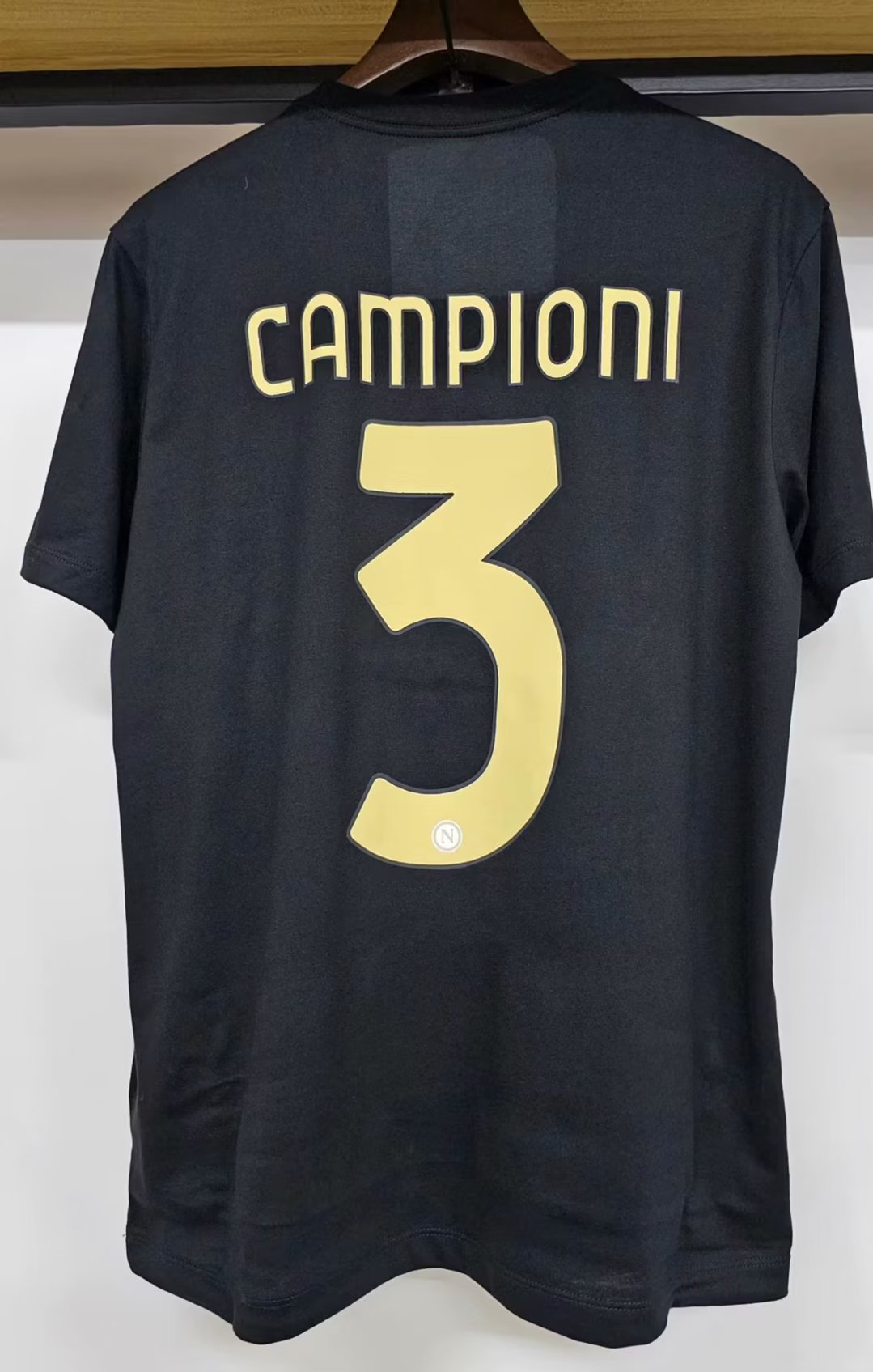 Napoli Champions T-shirt Black Color - leoleo123123
