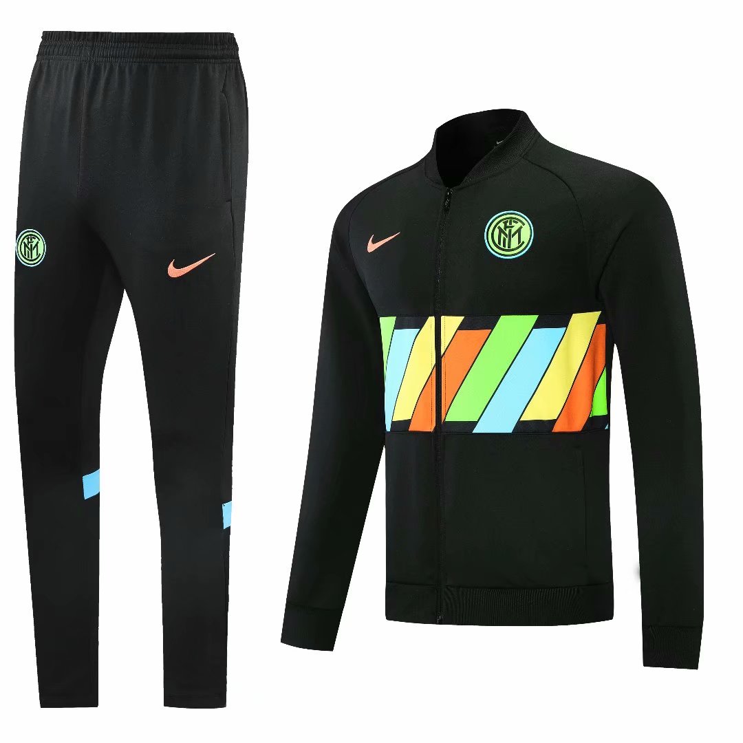 21/22 Inter Milan Black Jacket Tracksuit Thai Quality - leoleo123123