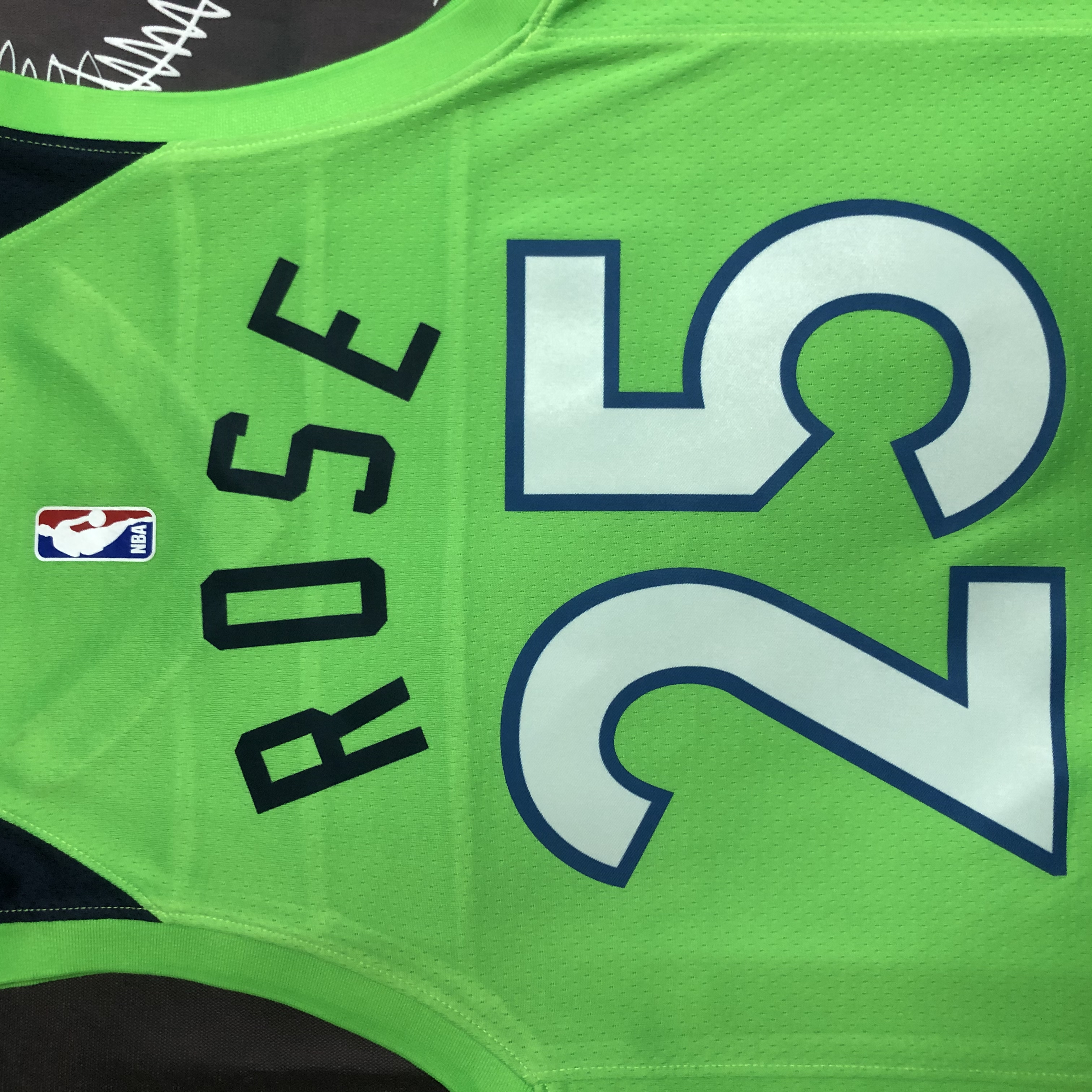 NBA Men Minnesota Timberwolves Green #25 ROSE Jersey High Quality Name and Number Print - leoleo123123