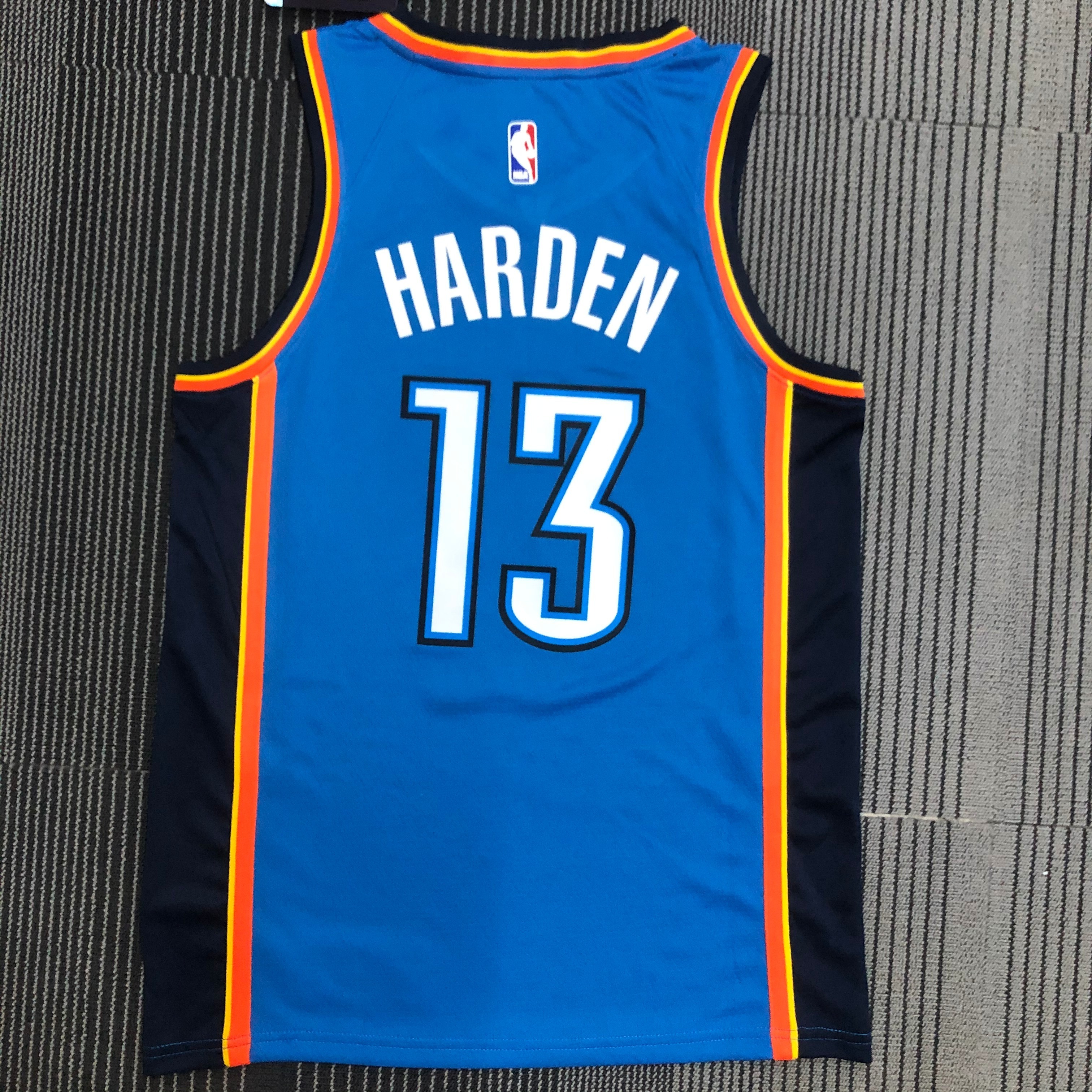 NBA Men Oklahoma City Thunder Blue #13 HARDEN Jersey High Quality Name and Number Print - leoleo123123