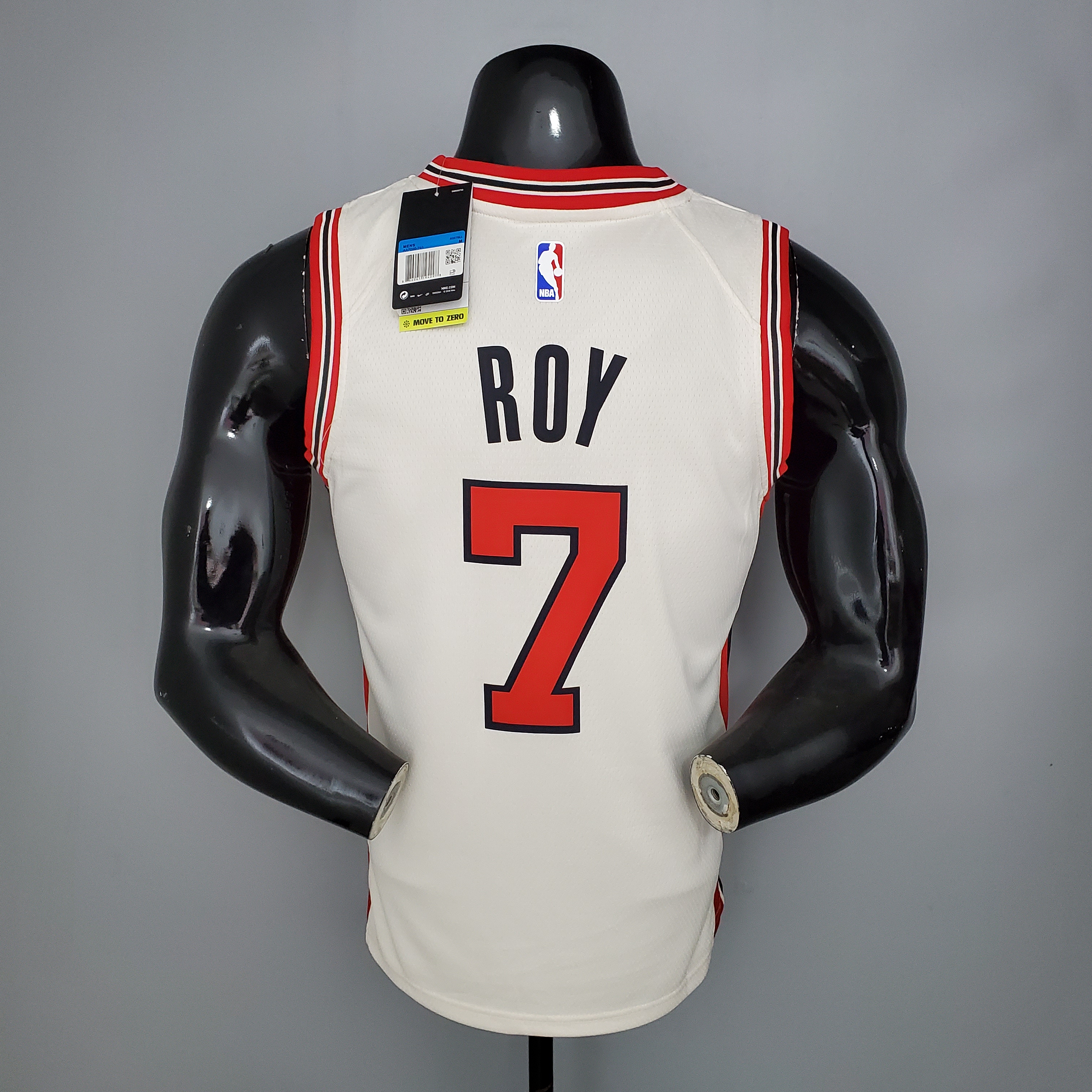 NBA Portland Trail Blazers Beige #7 ROY Jersey High Quality Name and Number Print - leoleo123123