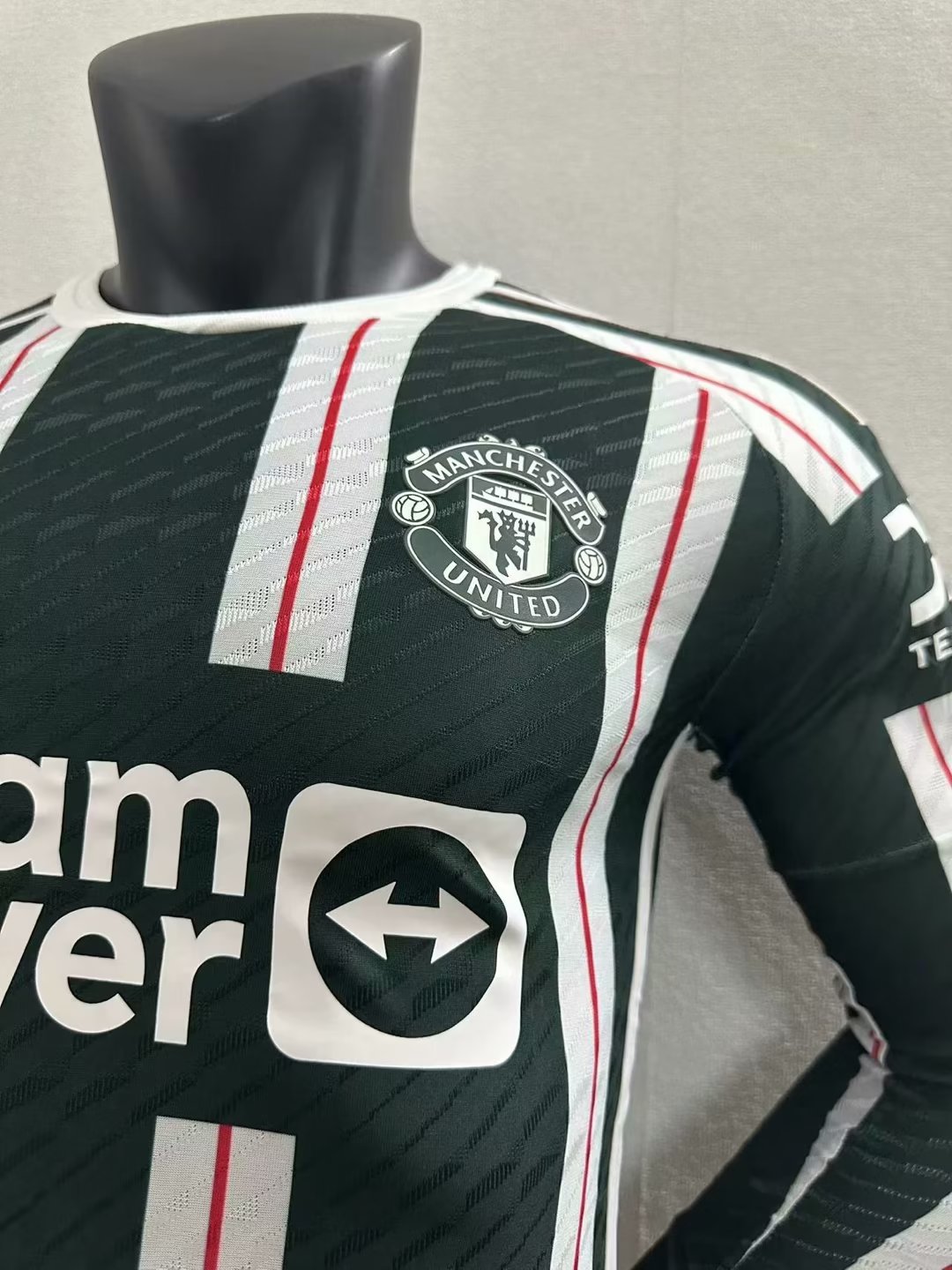 23/24 Man United Away Jersey Long Sleeve Player Version 1:1 Quality - leoleo123123