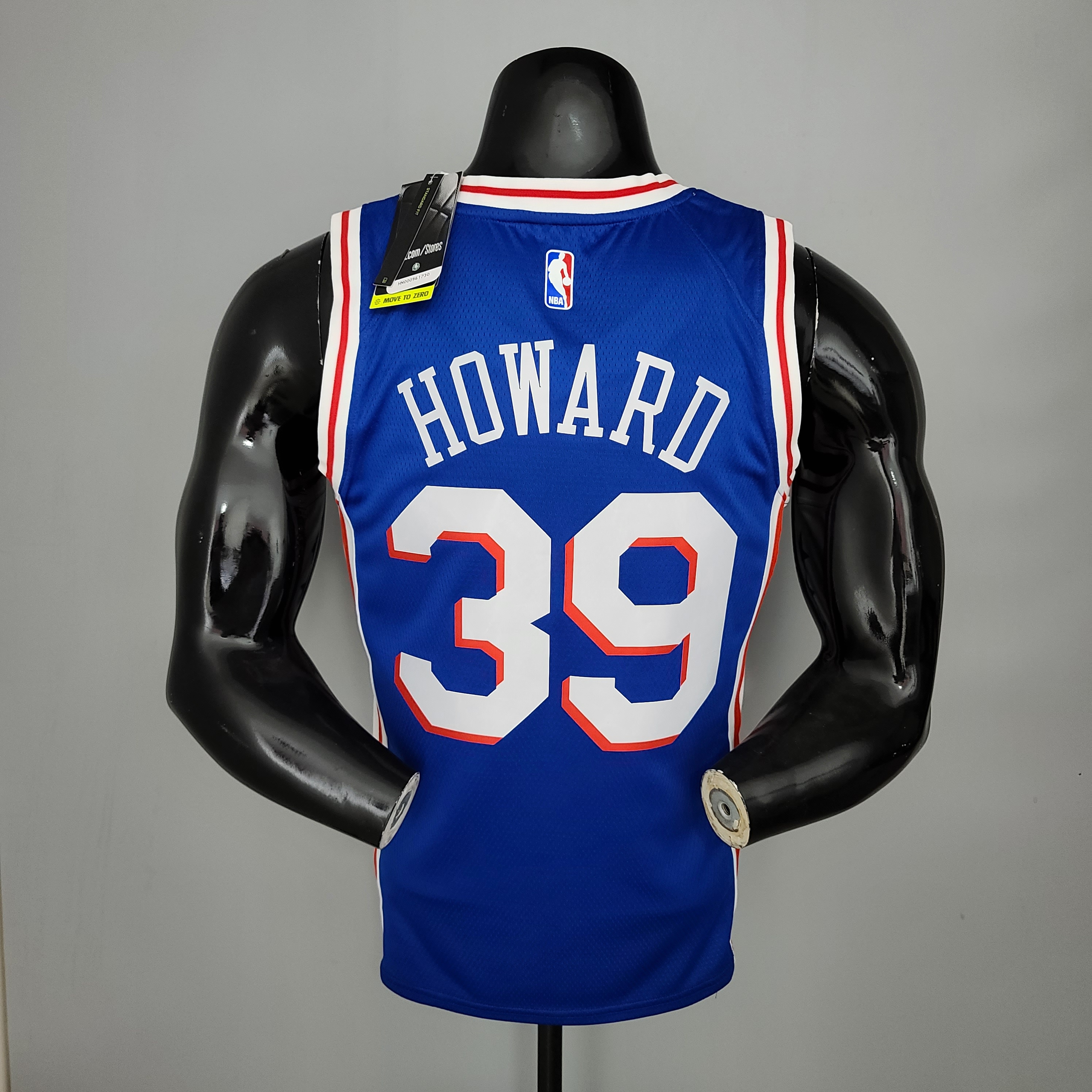 NBA Men Philadelphia 76ers Blue #39 HOWARD Jersey High Quality Name and Number Print - leoleo123123