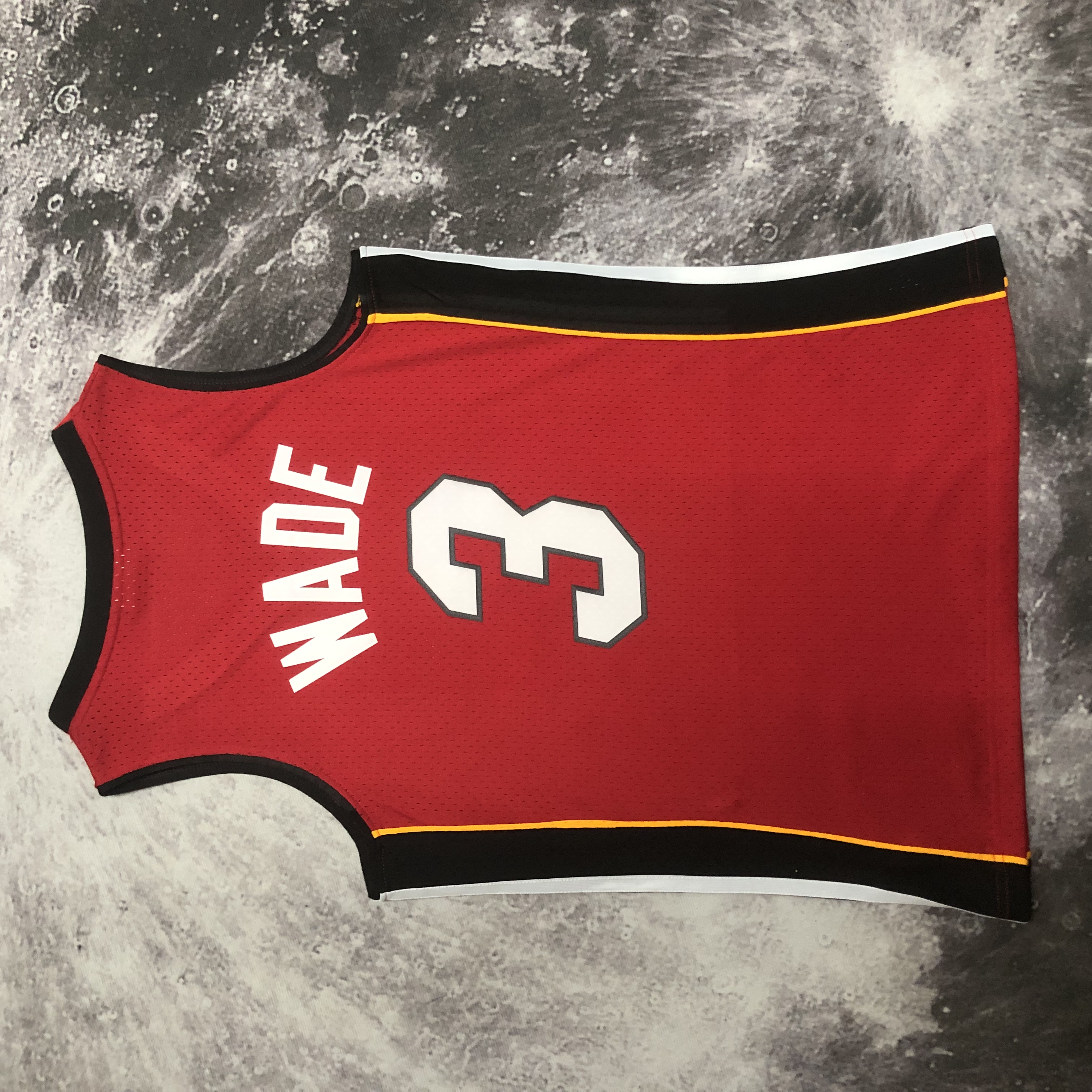 NBA Men Season 05-06 Miami Heat Red #3 WADE Jersey High Quality Name and Number Print - leoleo123123