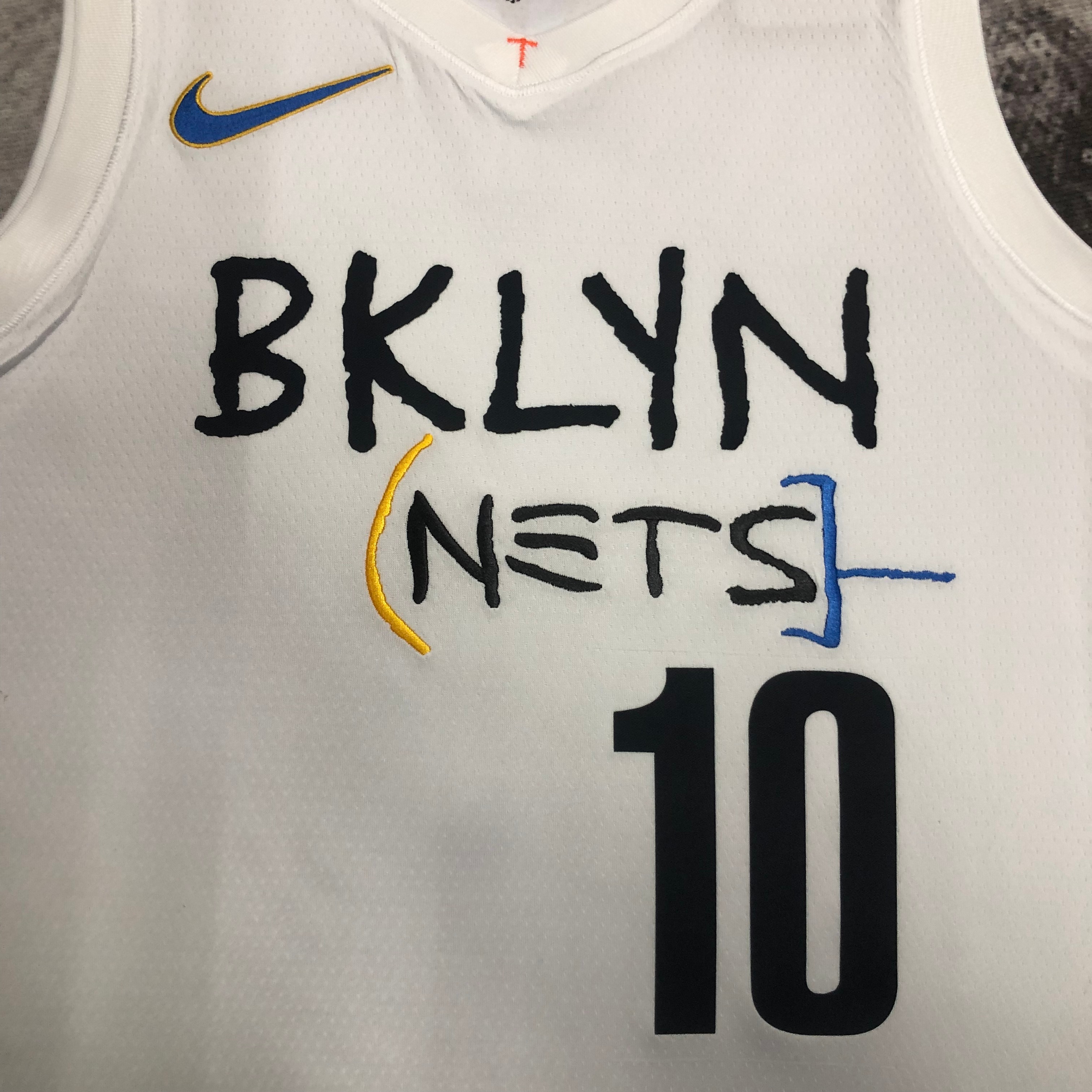 NBA Men 2023 Brooklyn Nets City Version White #10 SIMMONS Jersey High Quality Name and Number Print - leoleo123123