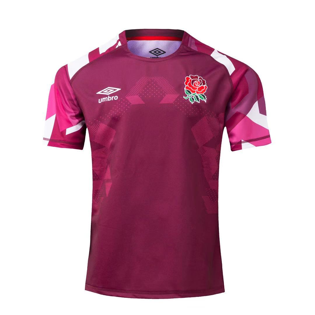 Rugby 2020-2021 England Purple-red Rugby Training Jersey High Quality - leoleo123123