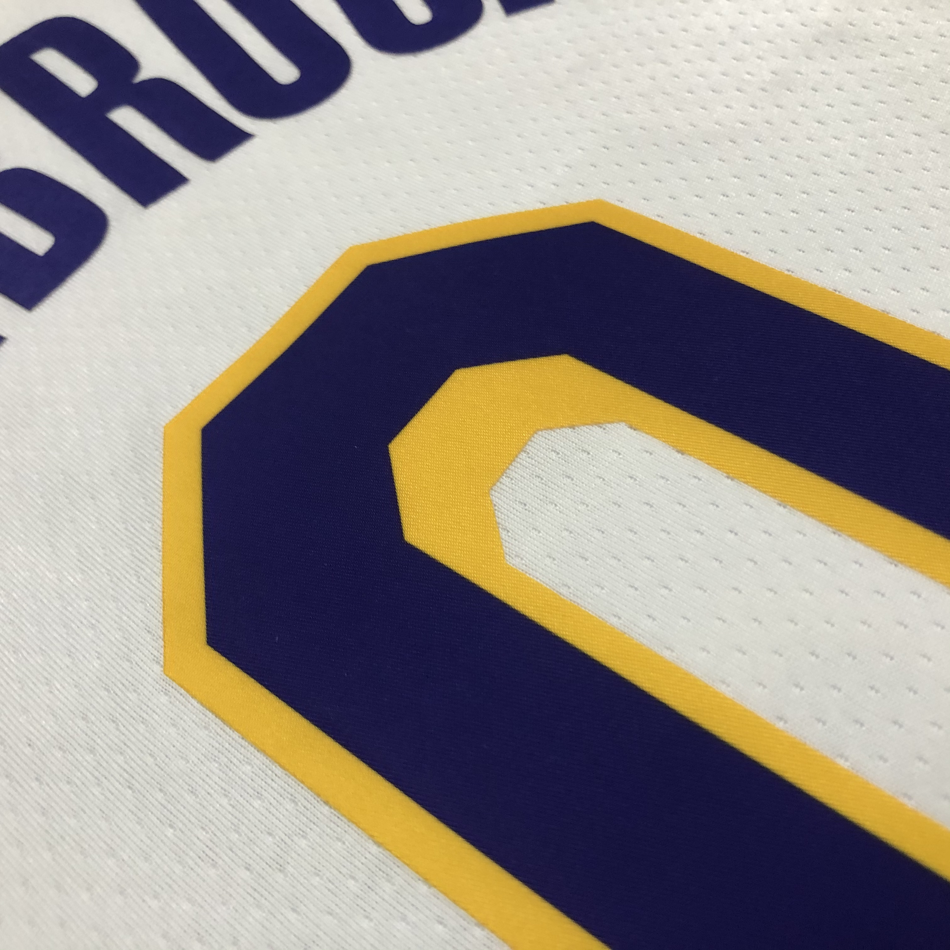 NBA 75th Anniversary Los Angeles Lakers White Round Neck #0 WESTBROOK Jersey High Quality Name and Number Print - leoleo123123